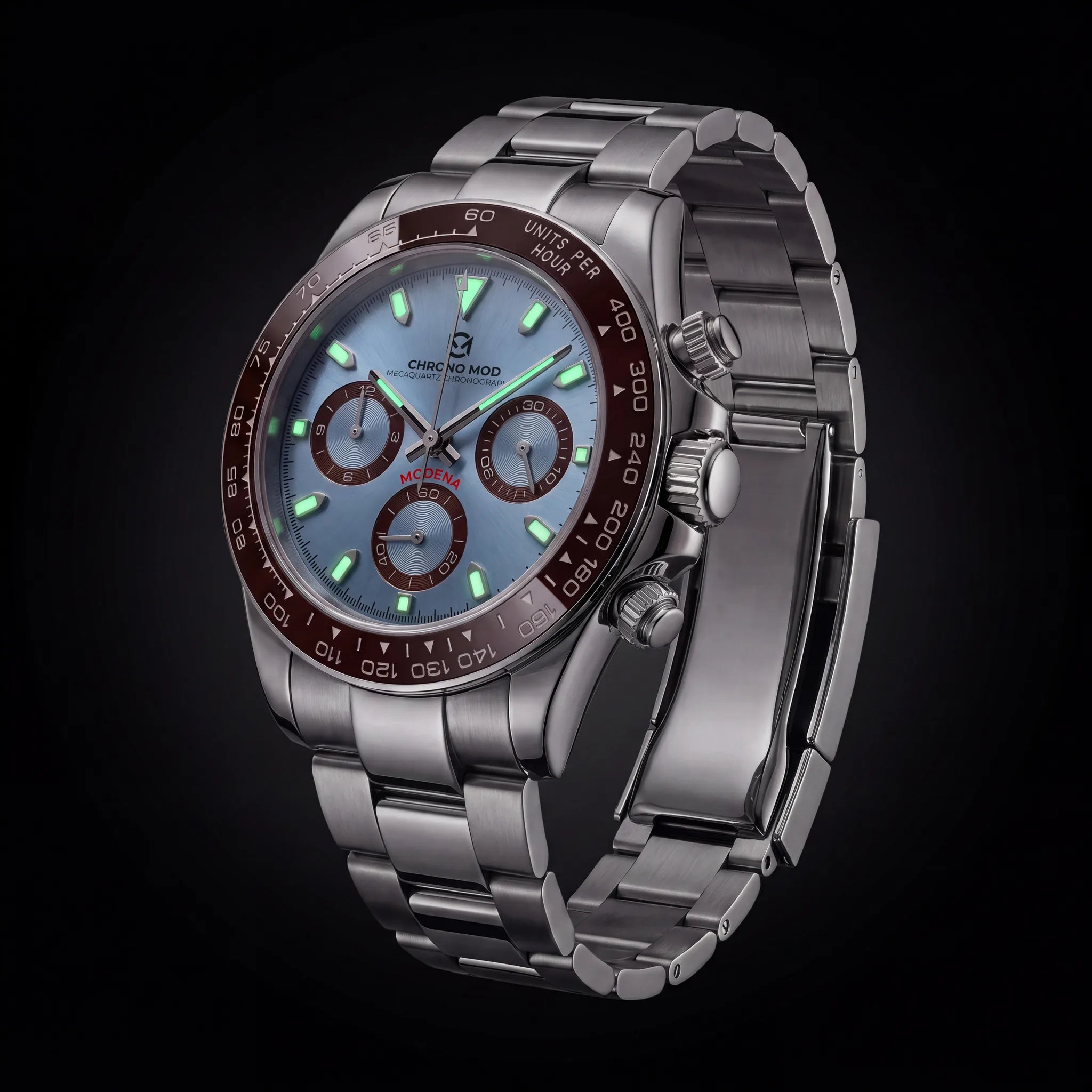 Chrono Mod Modena platinum lume-nuit