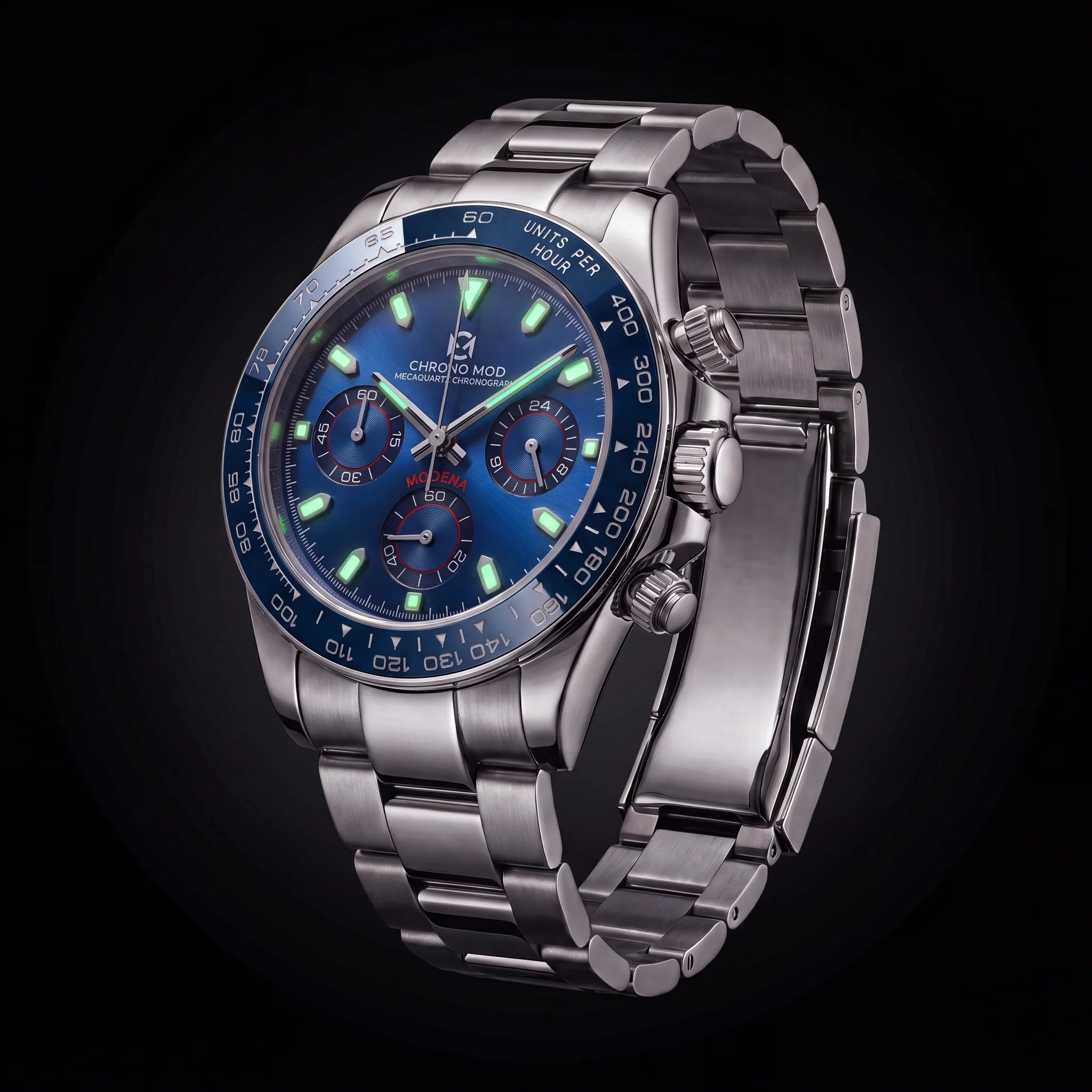 Chrono Mod Modena royal-blue lume-nuit