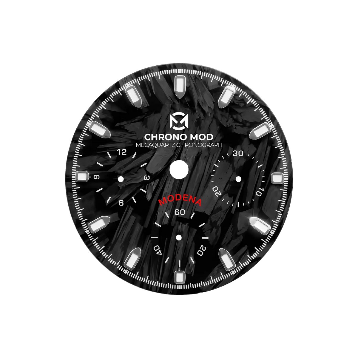 Chrono Mod Modena forged-carbon cadran (function)