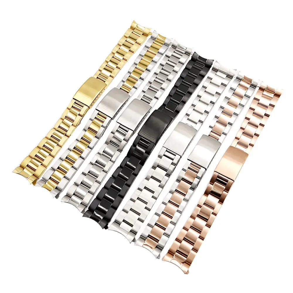 20mm Watch Band For Seiko Nh35 Submariner Case 904l Stainless Steel Watch Strap Glide Lock Buckle For Silver Oyster Bracelet - Chrono Mod