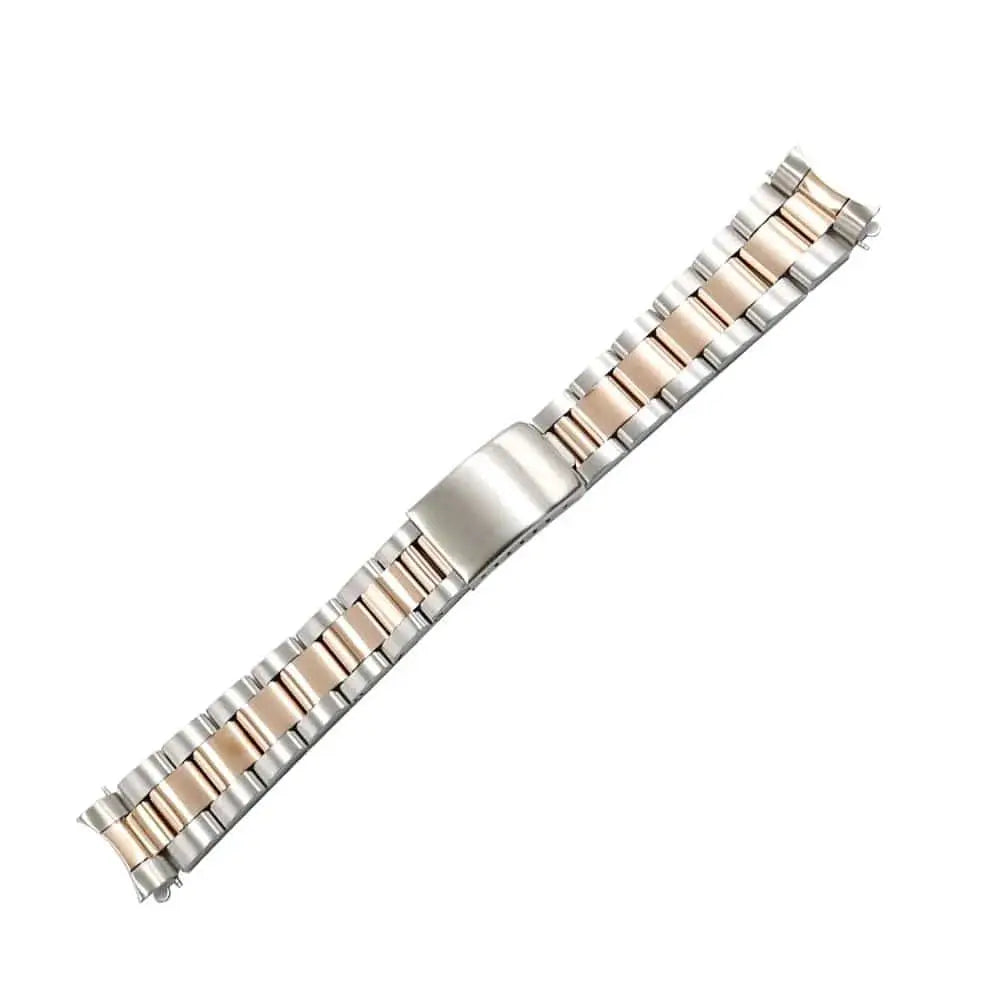 20mm Watch Band For Seiko Nh35 Submariner Case 904l Stainless Steel Watch Strap Glide Lock Buckle For Silver Oyster Bracelet - Chrono Mod