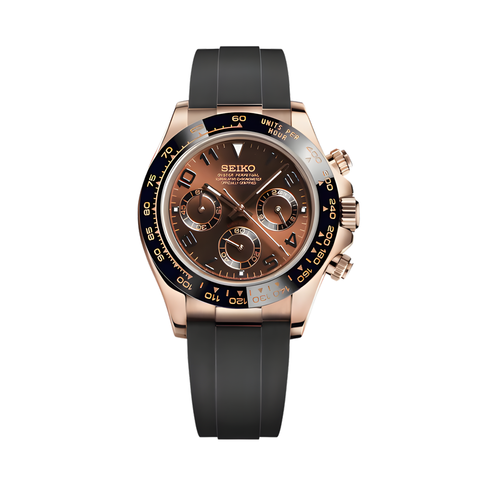 Seiko Mod Daytona Cosmograph | Rose gold
