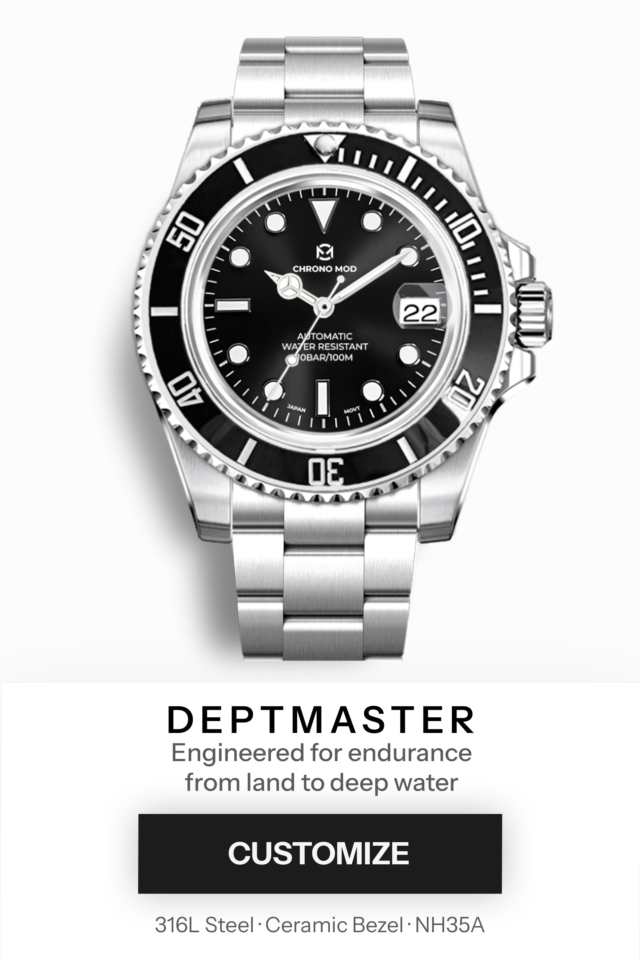 DeptMaster – Diseña tu reloj automático personalizado
