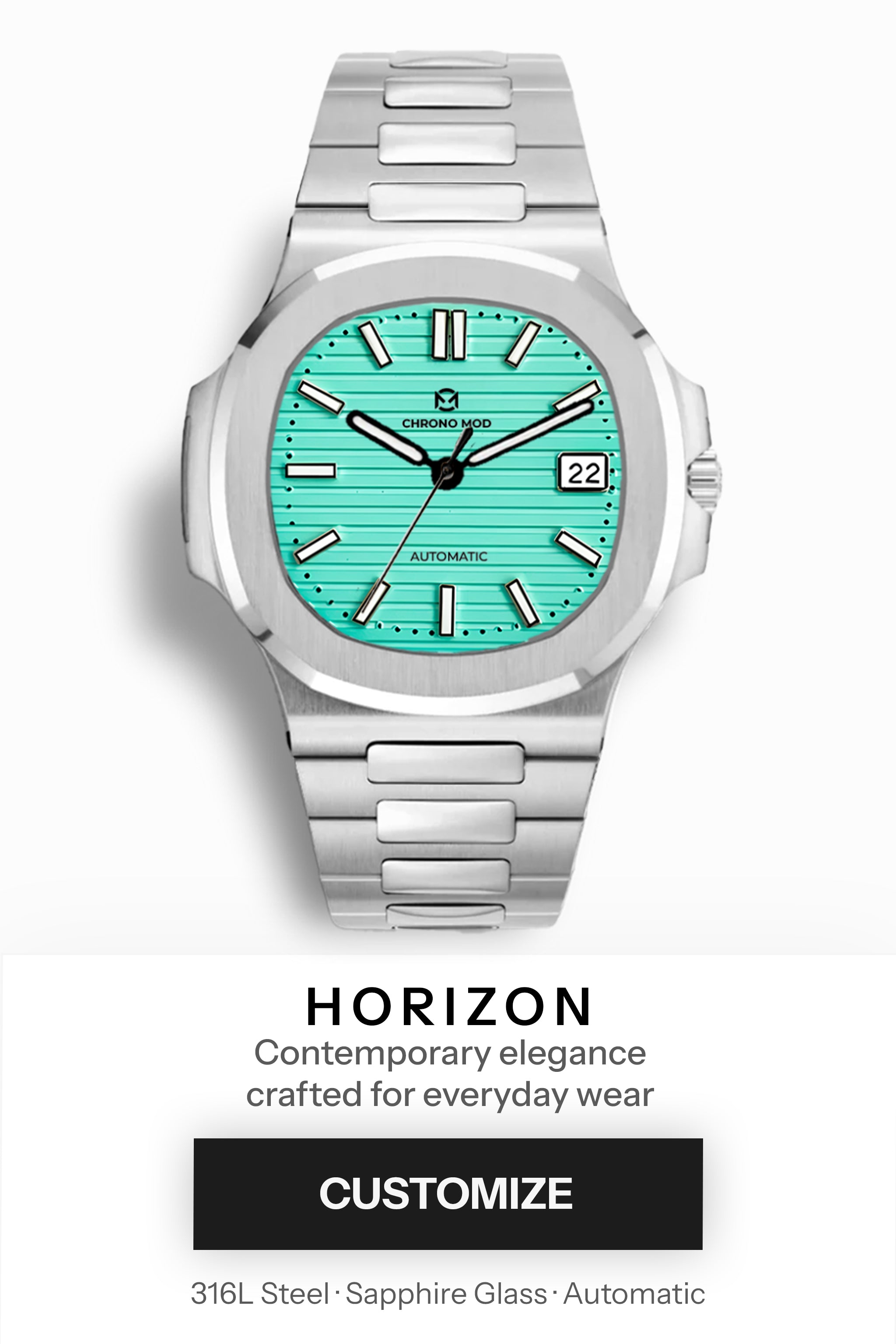 Horizon – Diseña tu reloj automático personalizado