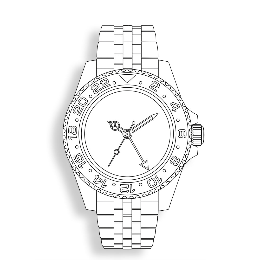 GMT Doble Hora – Diseña Tu Reloj Automático Personalizado