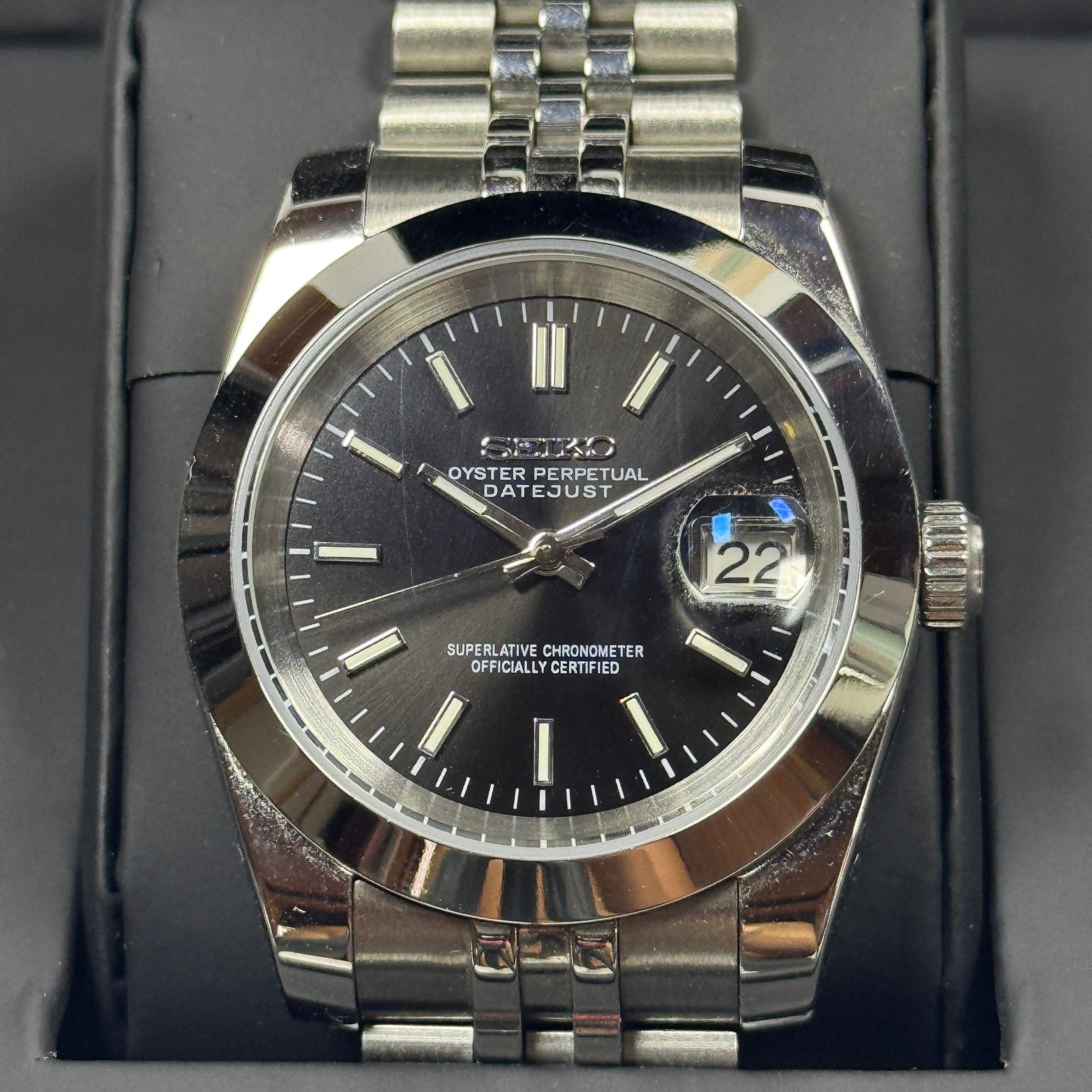 Seiko Mod Oyster | Noir