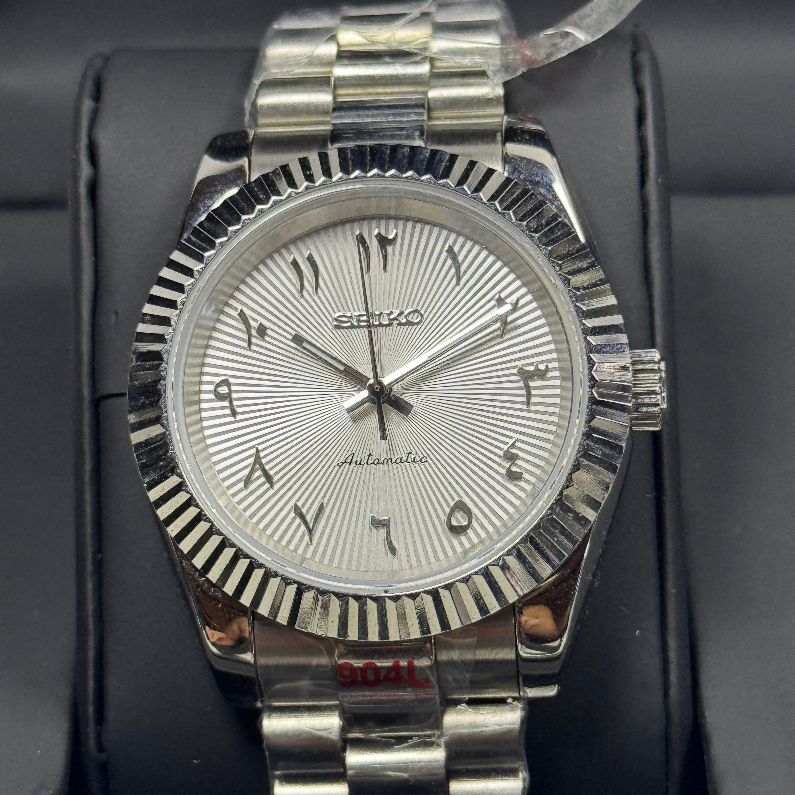 Seiko Mod Datejust Arabe | Blanc