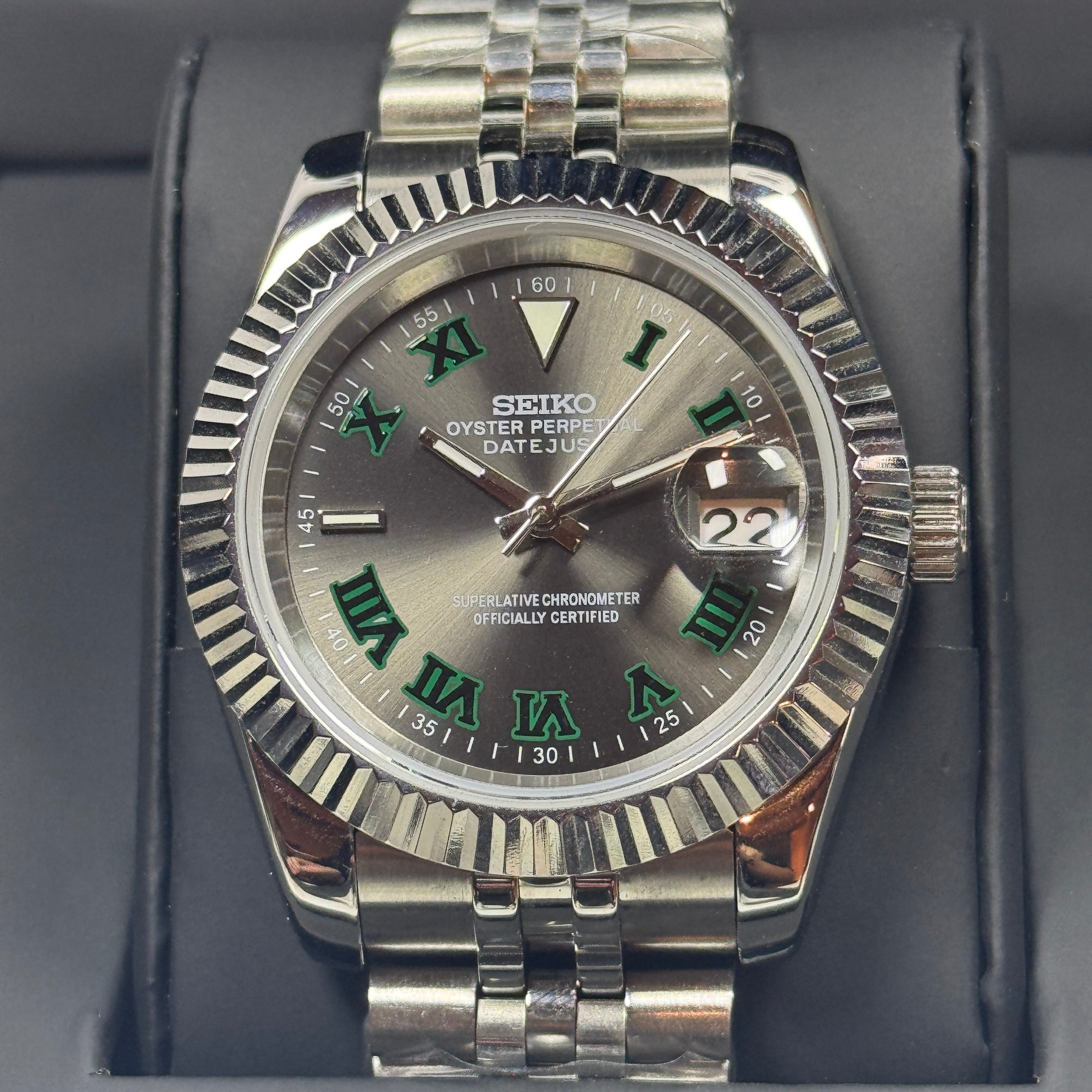 Seiko Mod Datejust | Wimbledon