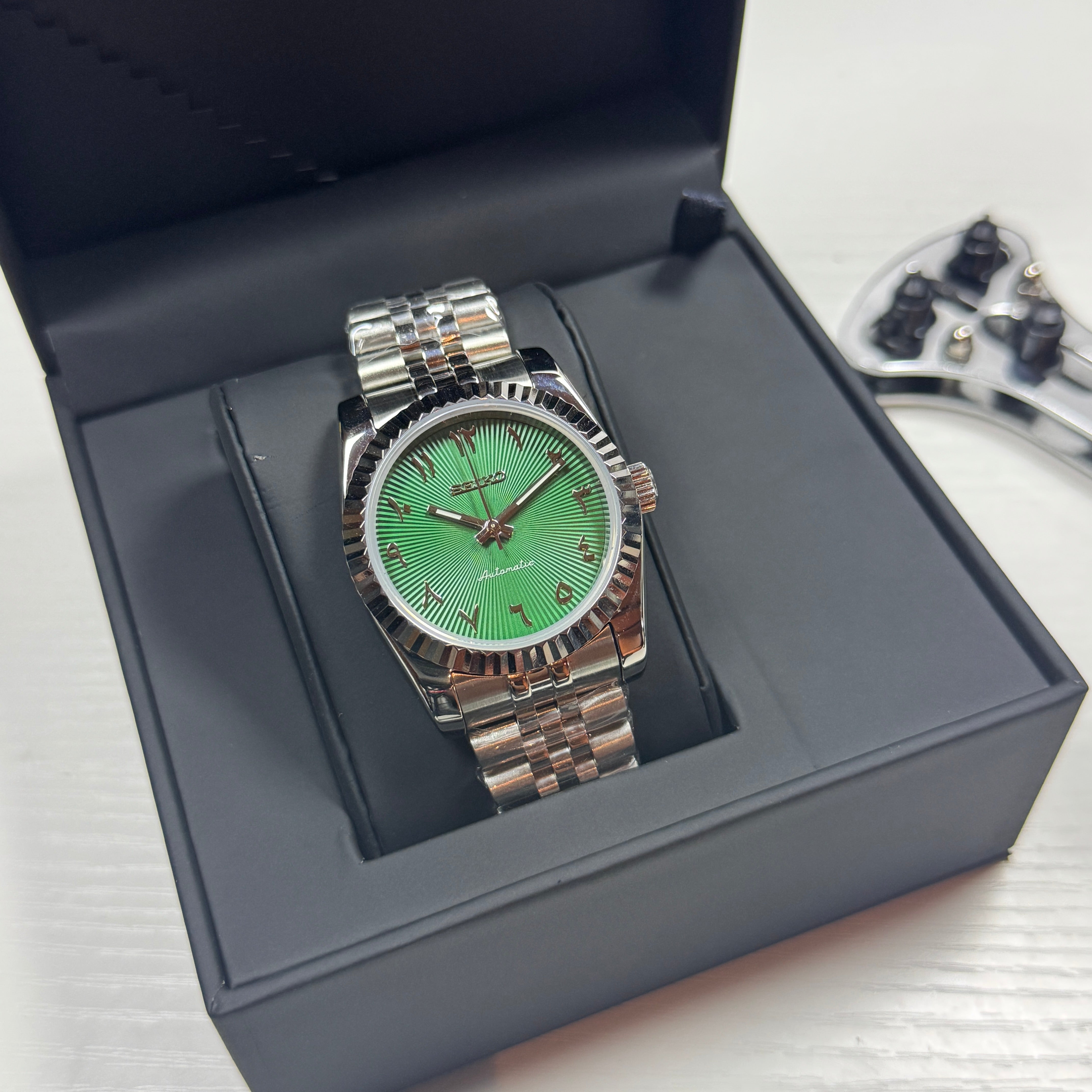 Seiko Mod Datejust Arabo | Verde