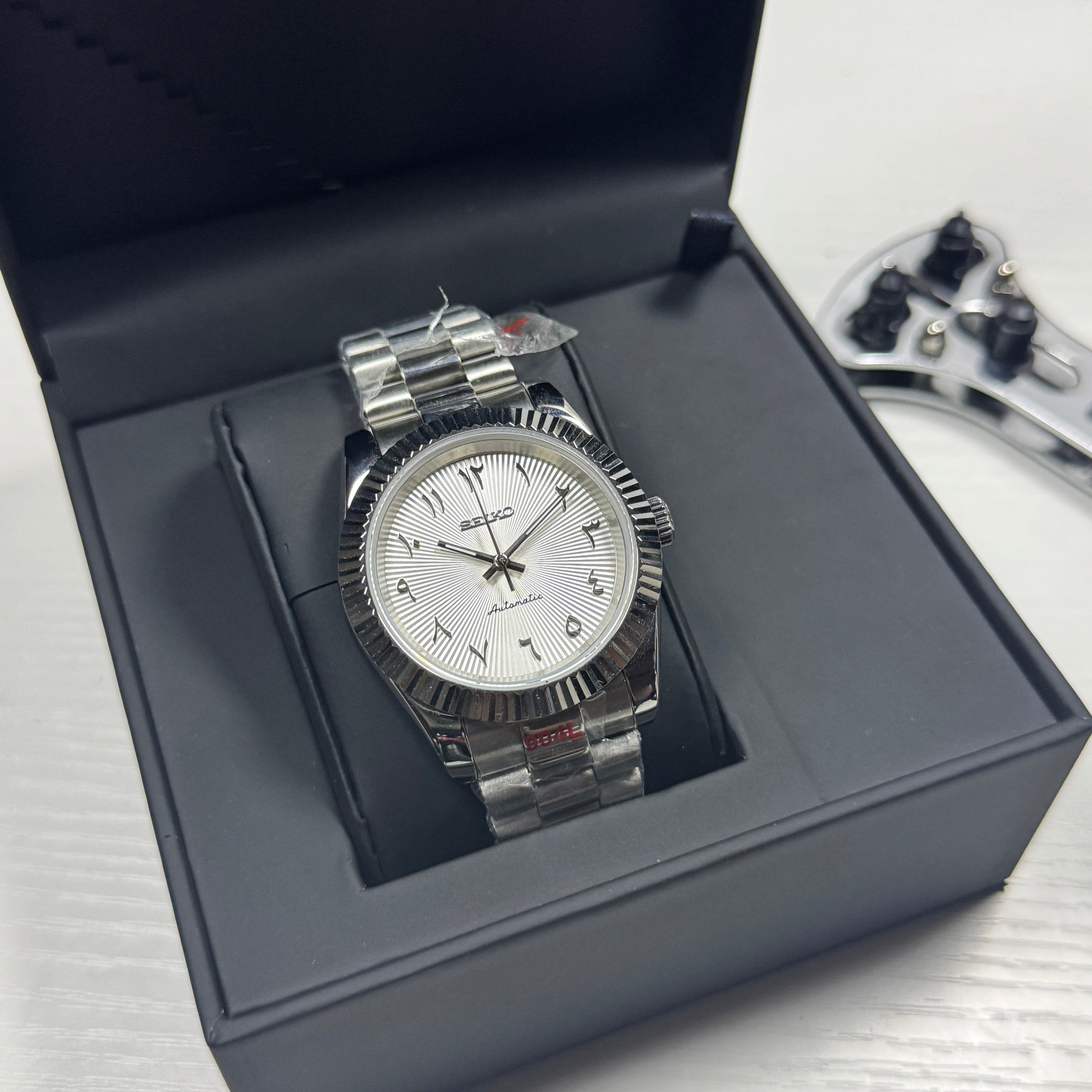 Seiko Mod Datejust Arabisch | Wit