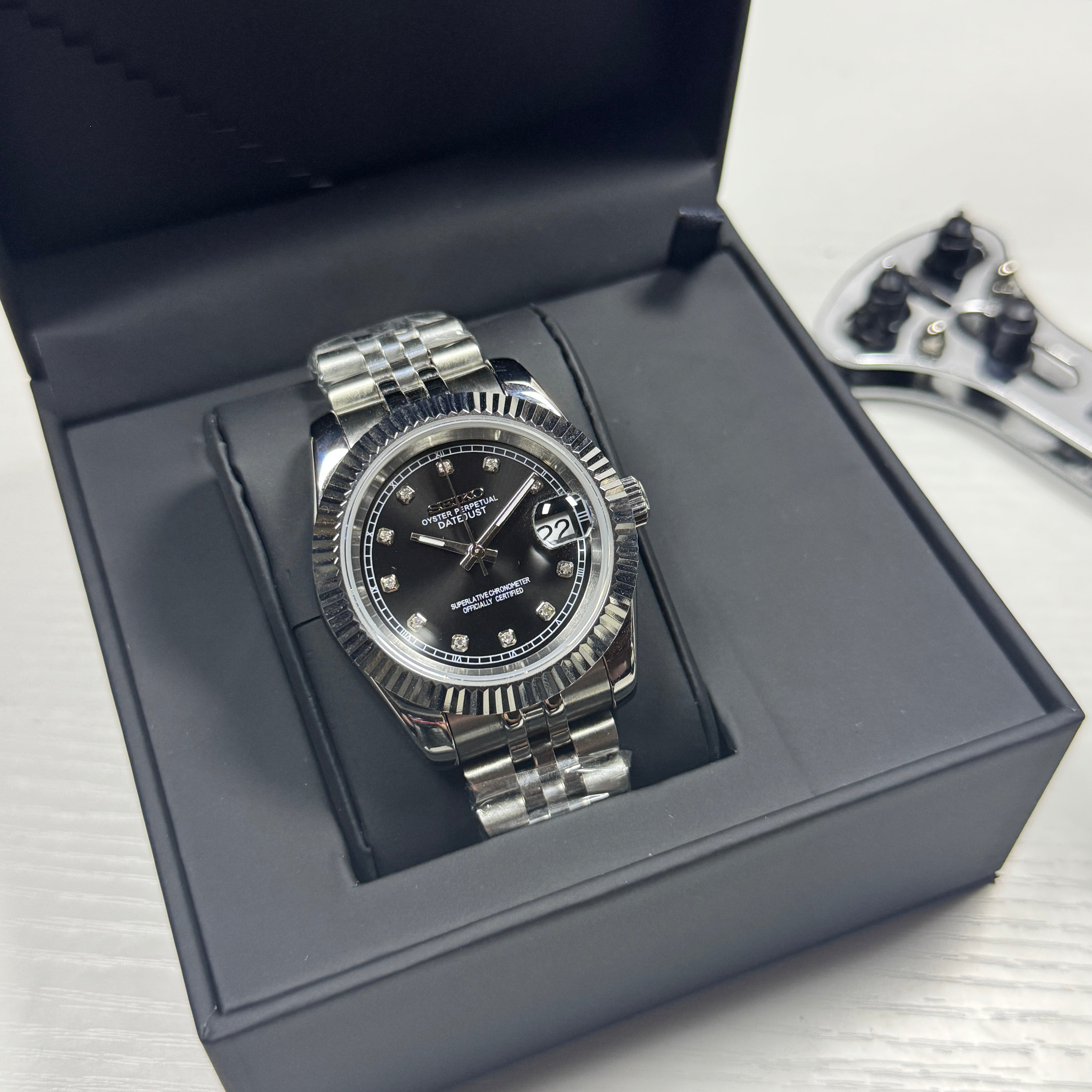 Seiko Mod Datejust Gem | Nero
