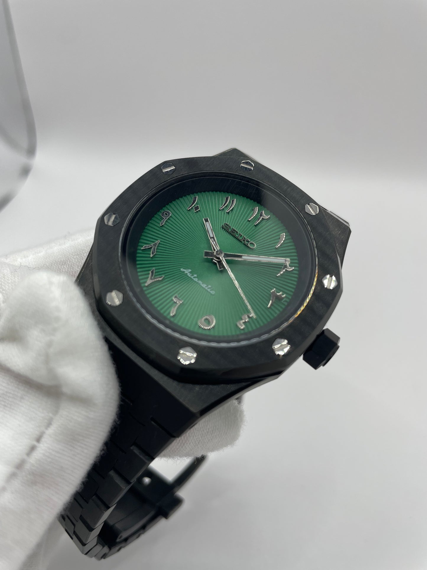 SeikoMod Royal Oak Cadran Arabe Vert NH35