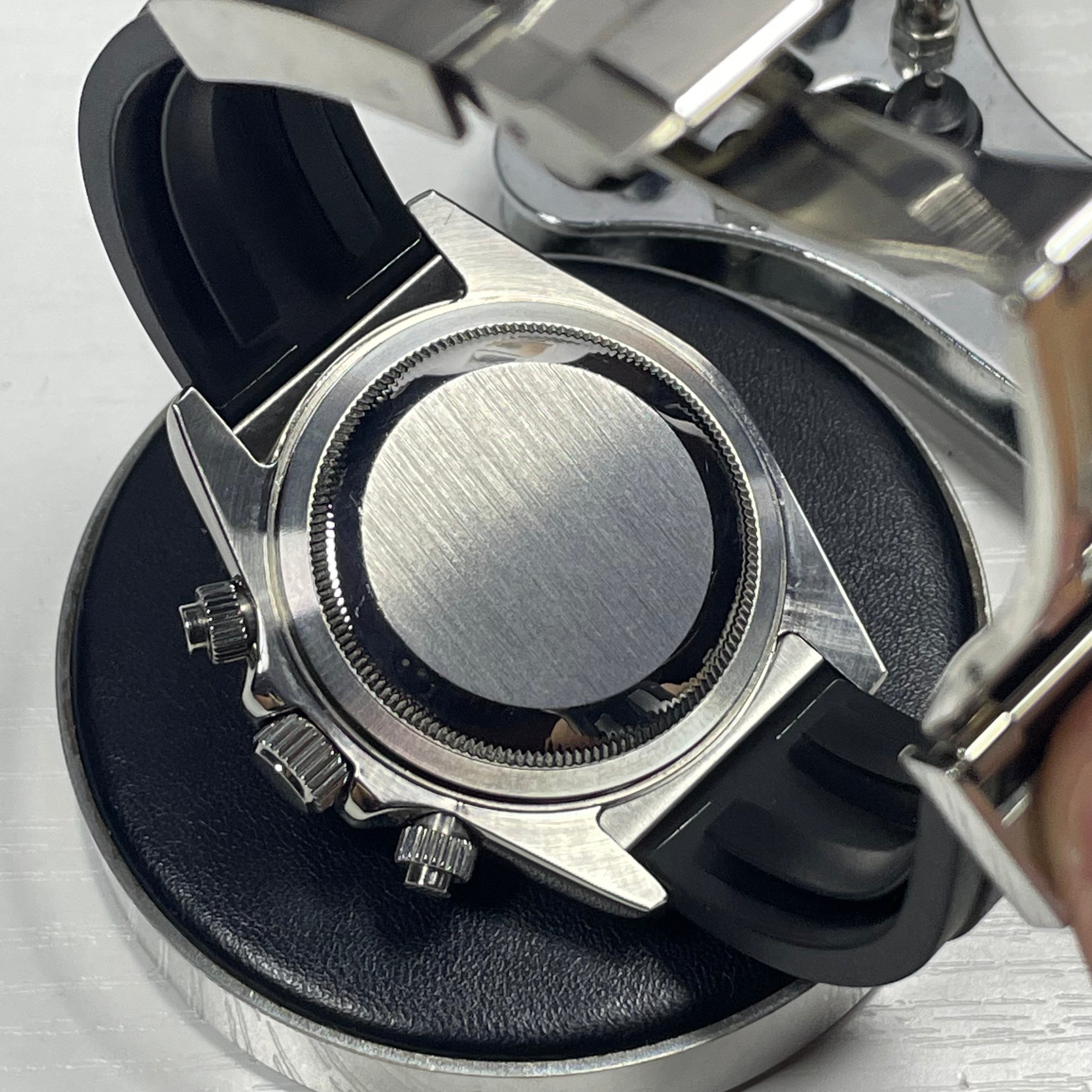 Bracelet en caoutchouc Seiko Mod Daytona Cosmograph | Noir