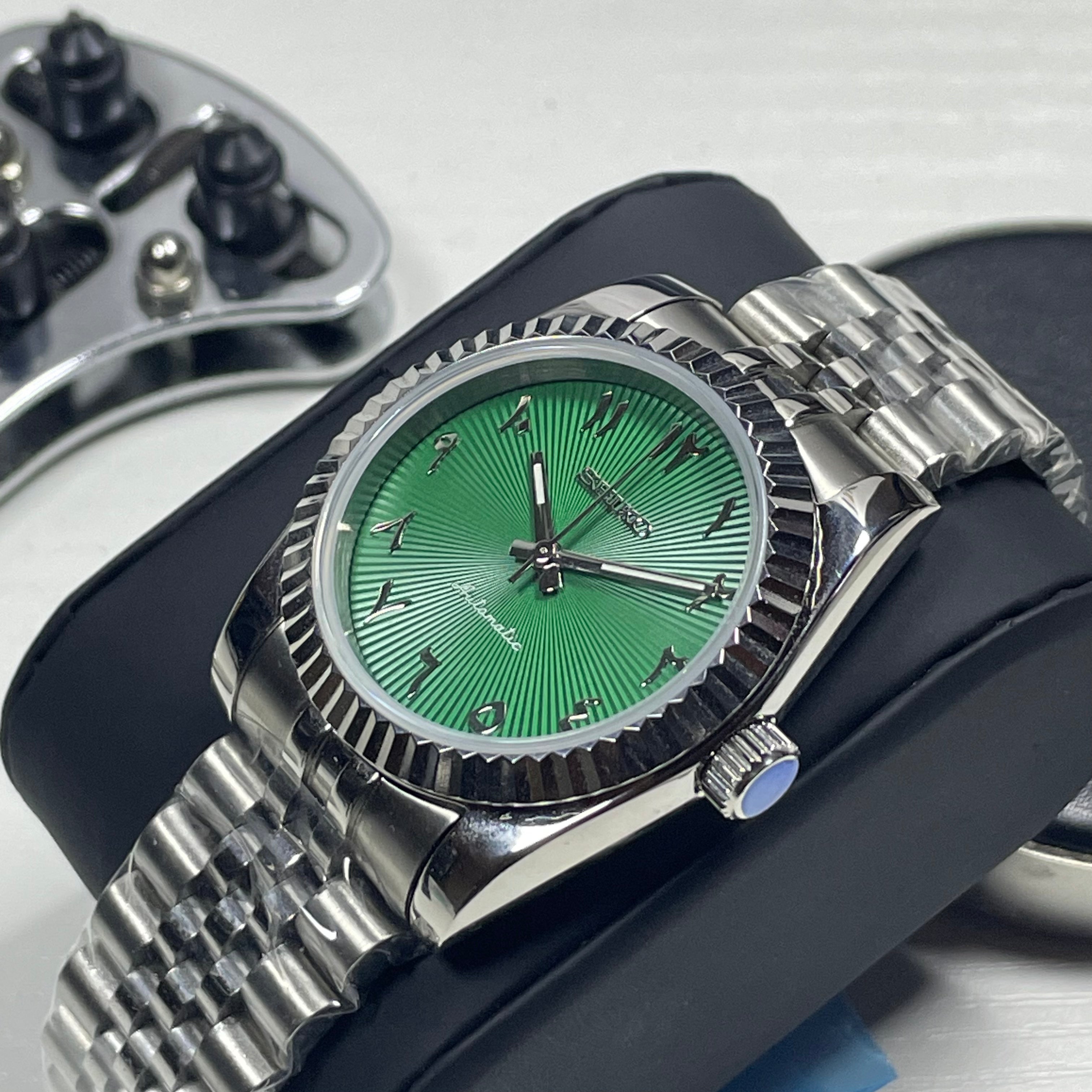 Seiko Mod Datejust Arabo | Verde