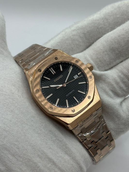 Montre SeikoMod Royal Oak Or Rose 41mm