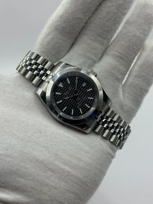 Montre de plongée SeikoMod DateJust FB noire 39 mm NH35