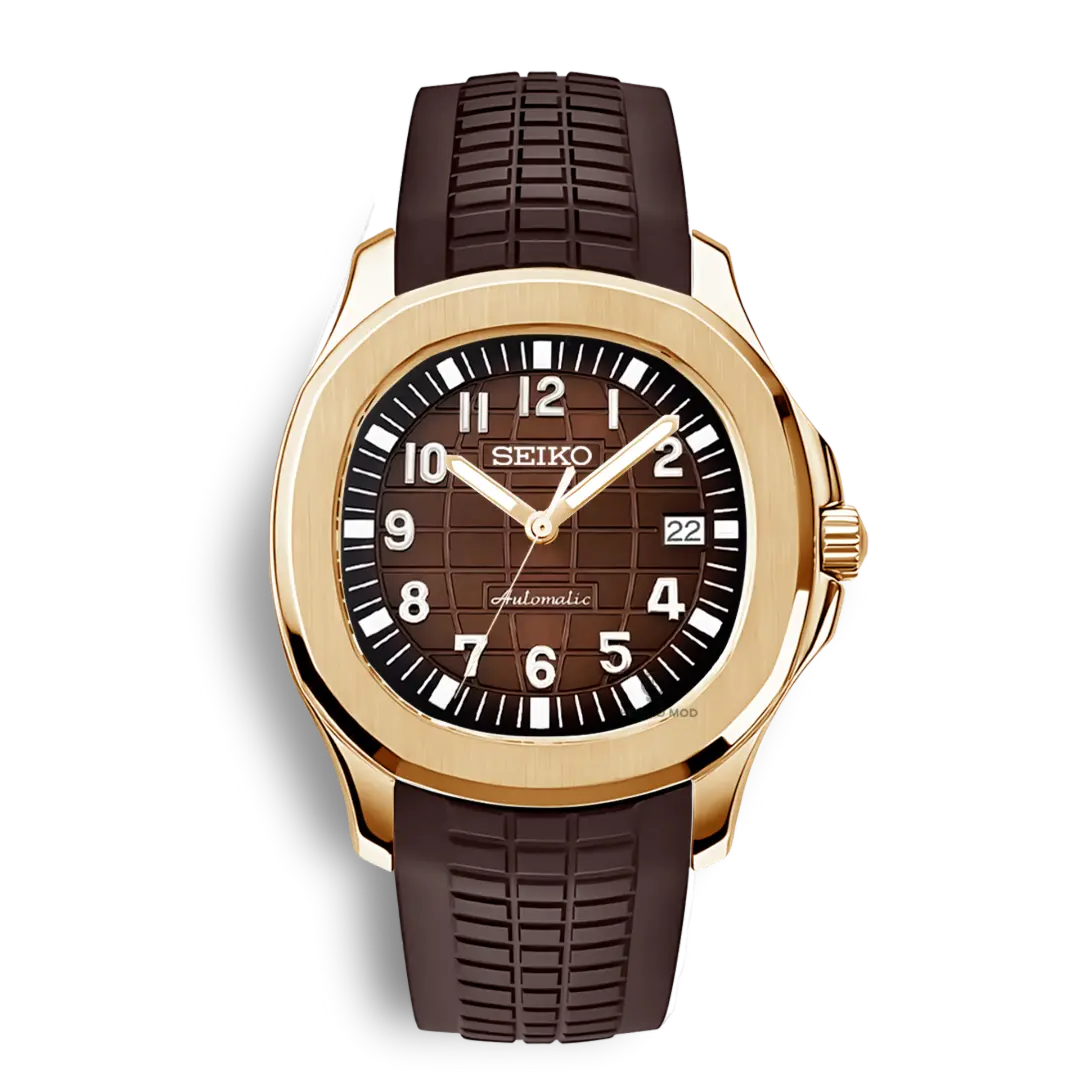 Seiko Mod Aquanaut 42mm | Chocolate Chrono Mod
