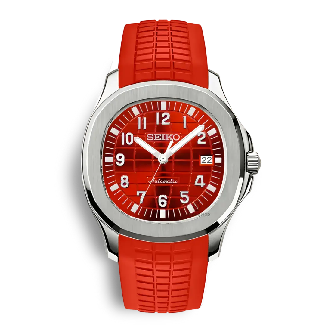 Seiko Mod Aquanaut 42mm | Red Chrono Mod