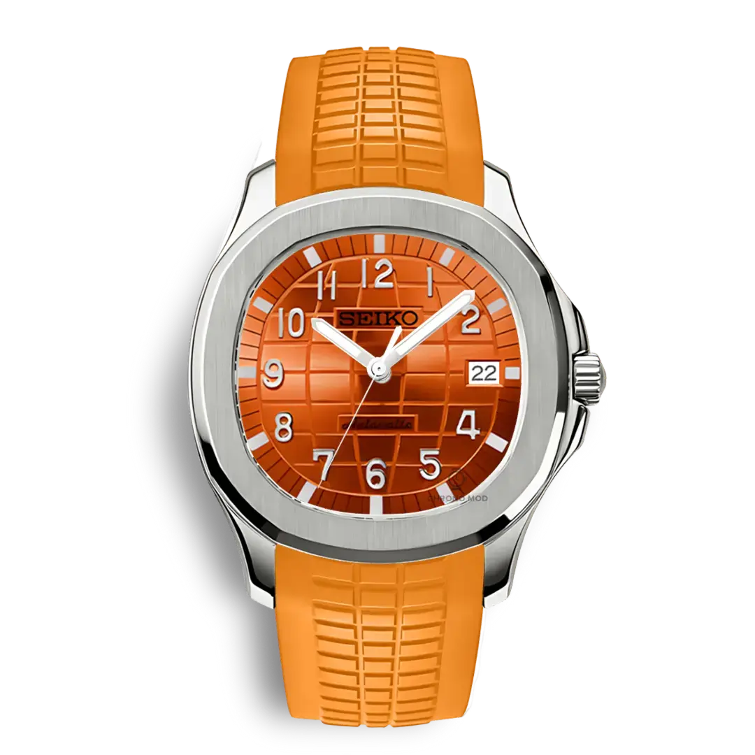 Seiko Mod Aquanaut 42mm | Yellow Chrono Mod