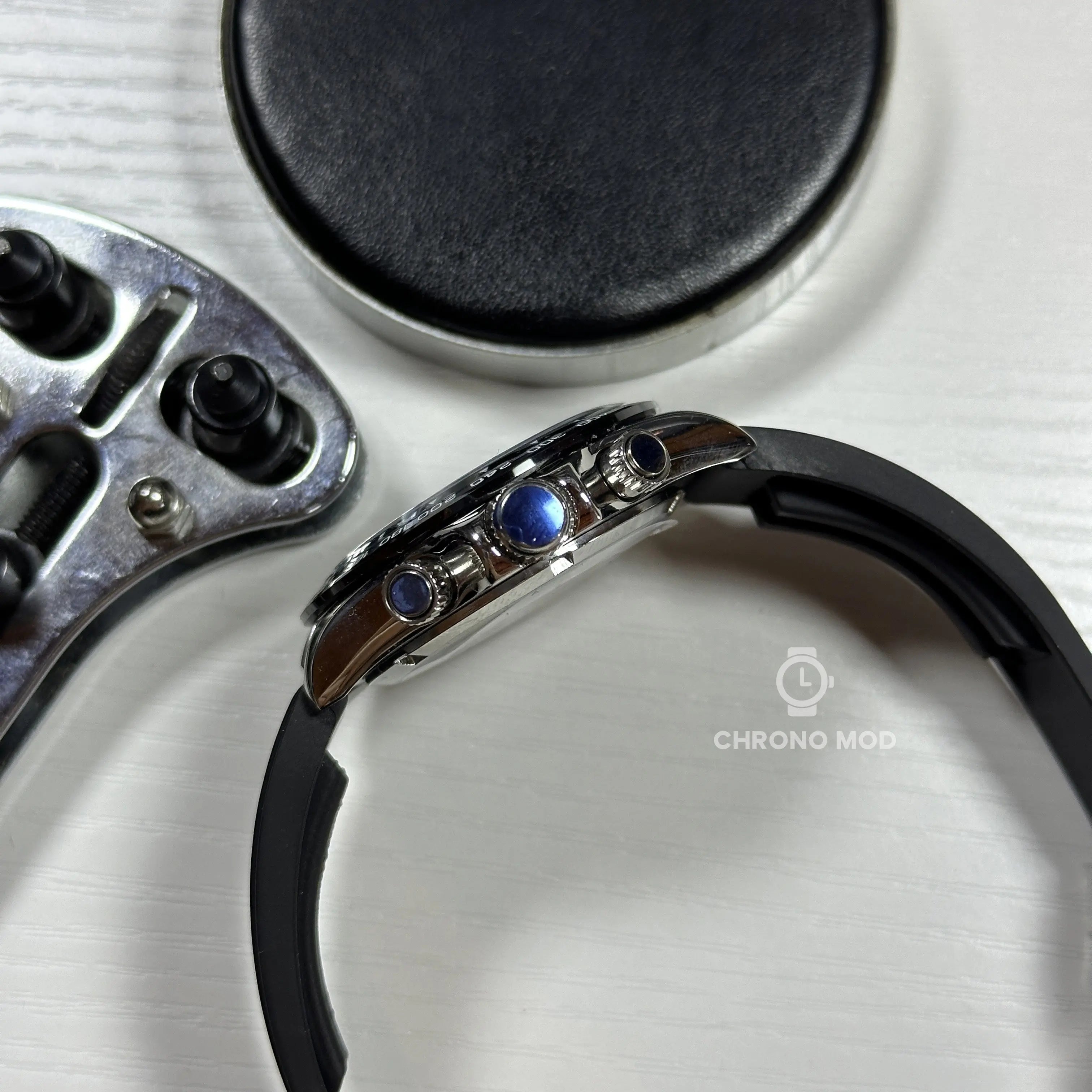 Seiko Mod Daytona Cosmograph Rubber Strap | White - Chrono Mod