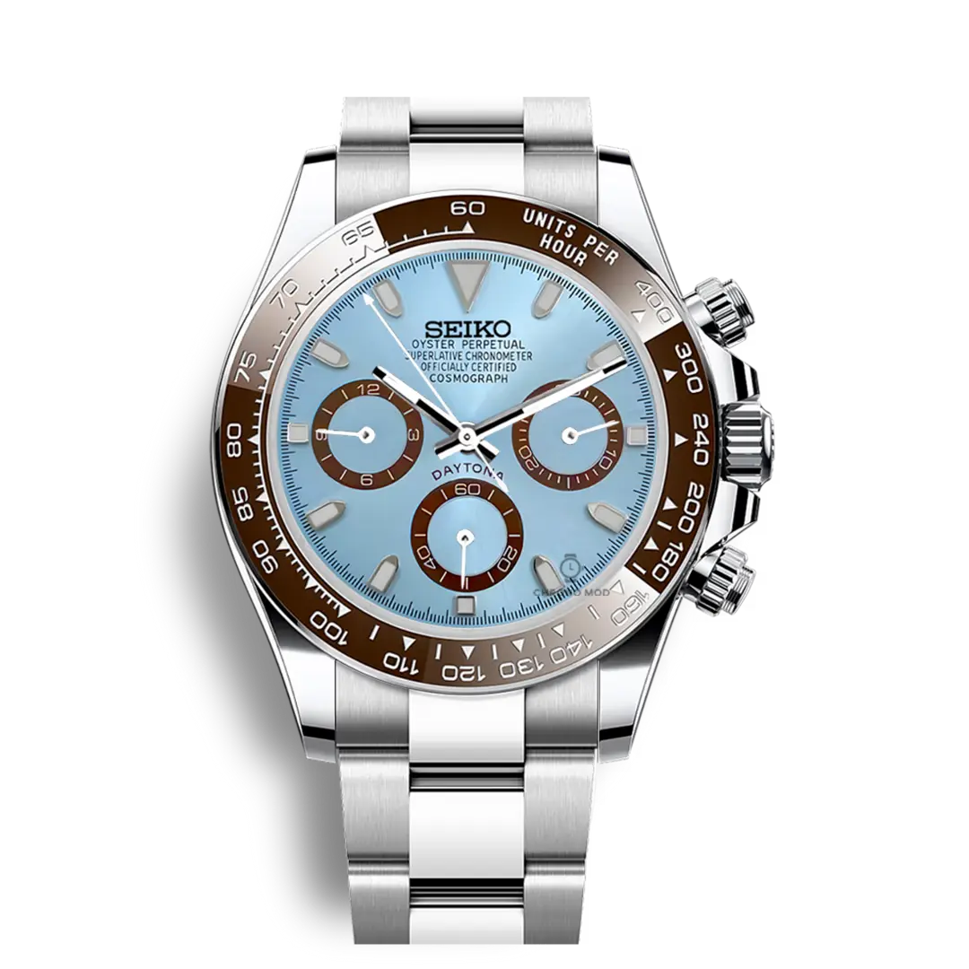 Seiko Mod Daytona Cosmograph | Platinium Chrono Mod