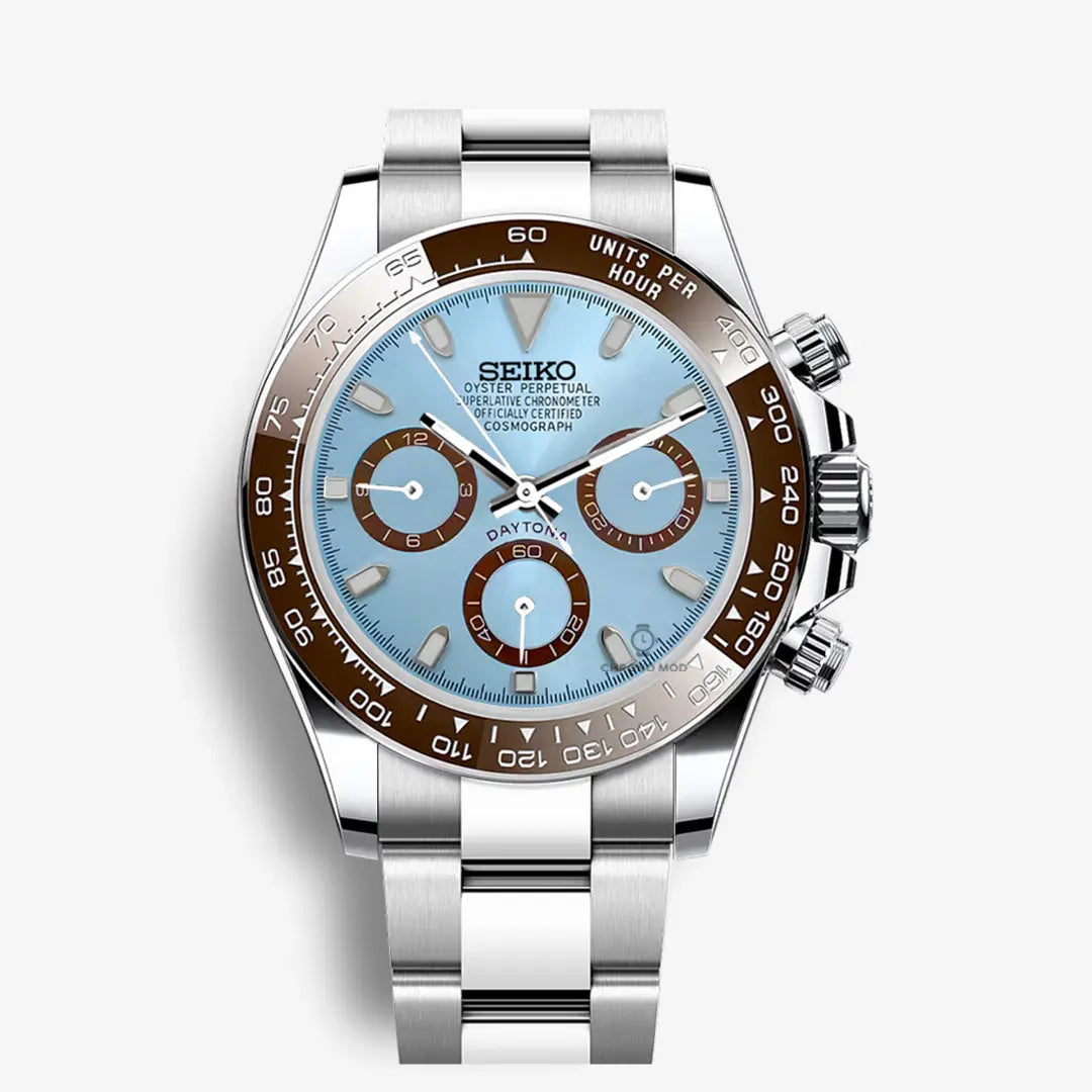 Seiko Mod Daytona Cosmograph | Platinium Chrono Mod