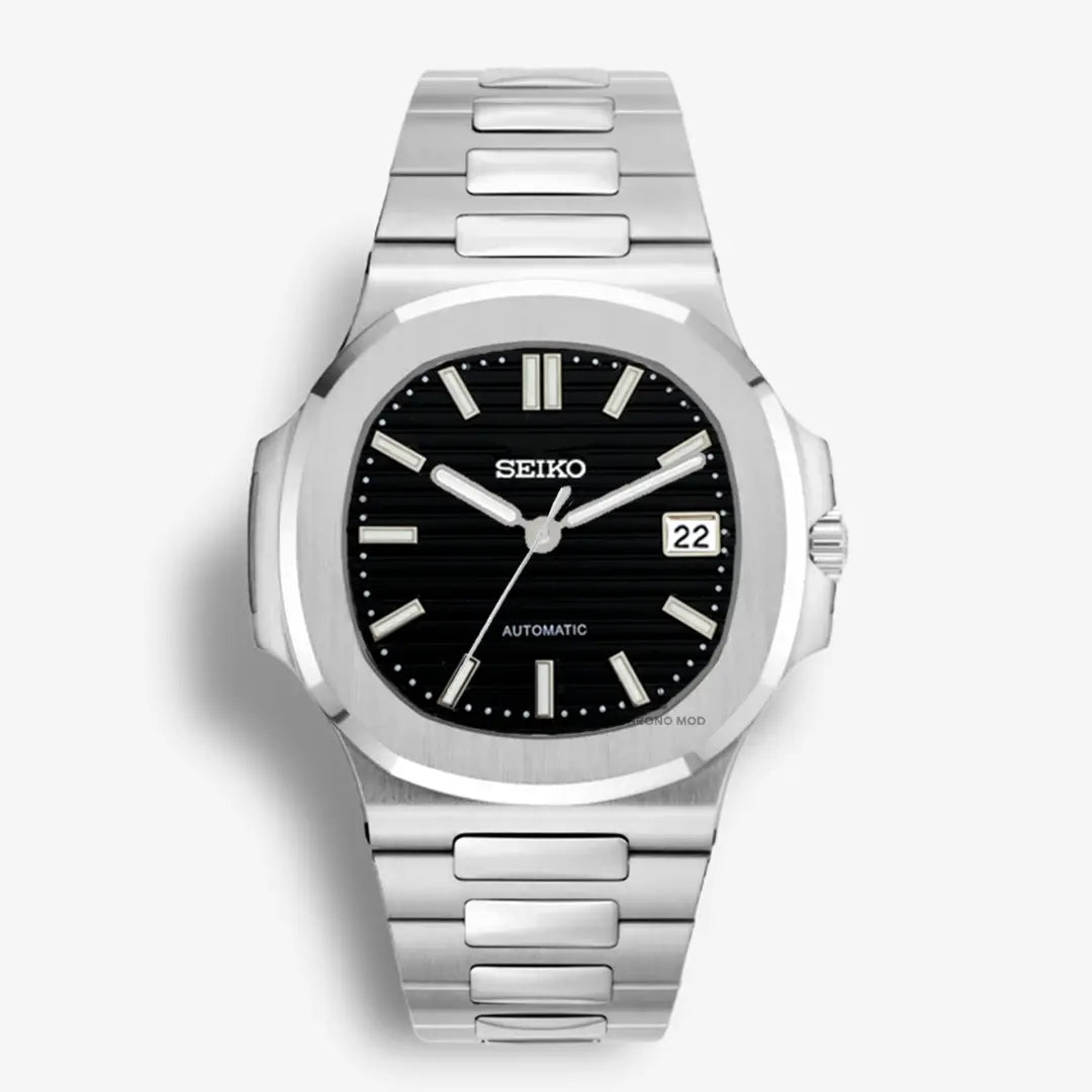 Seiko Mod Nautilus | Black Chrono Mod