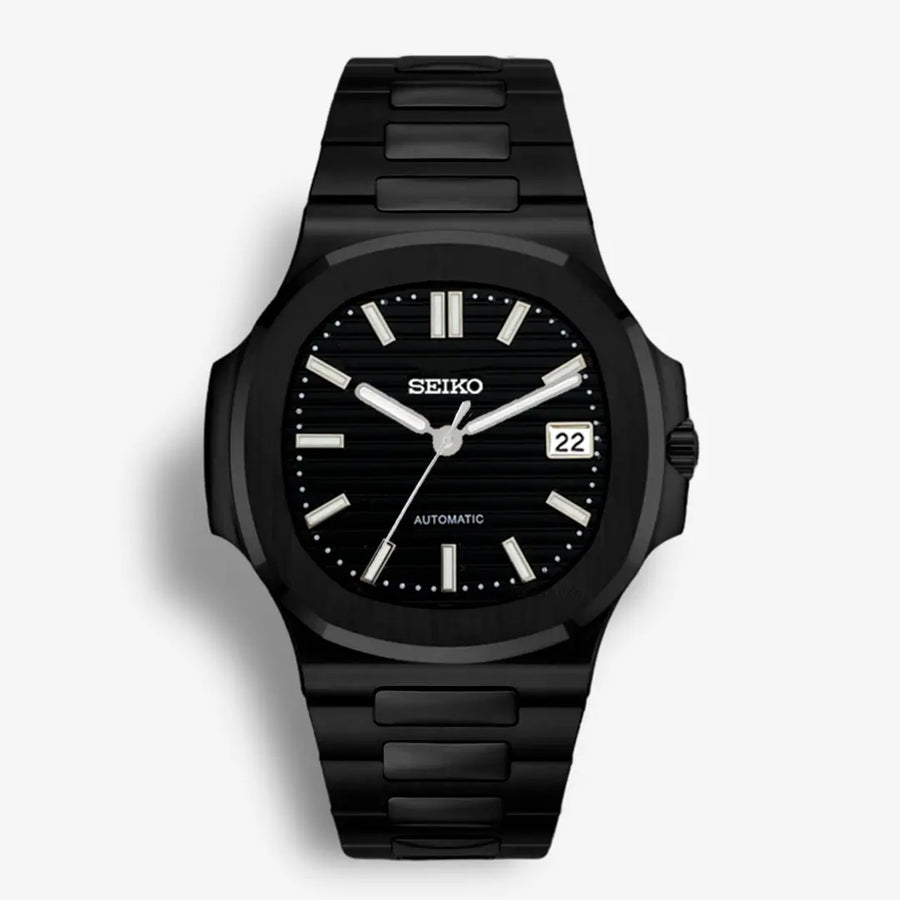 Seiko Mod Nautilus | Full Black