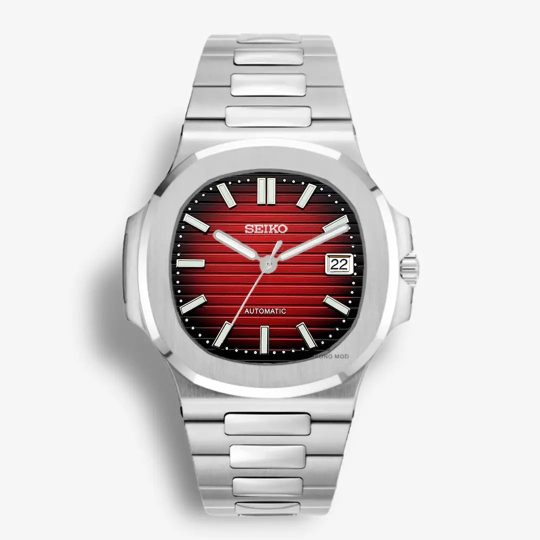 Seiko Mod Nautilus | Red Chrono Mod