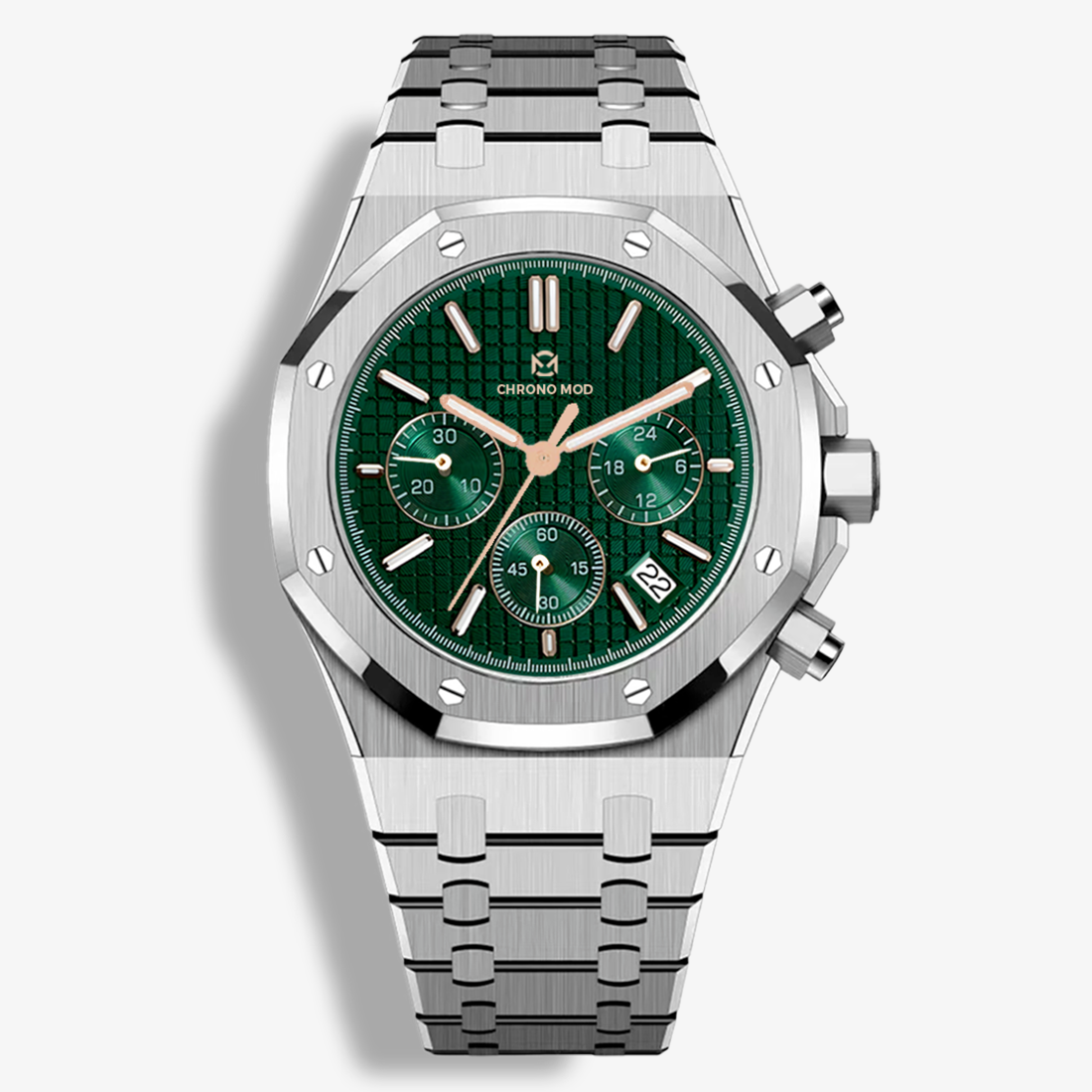 Apex Cronógrafo – Esfera Texturizada Verde · Movimiento Automático