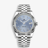 Classic Date – Sky Blue Arabic Dial