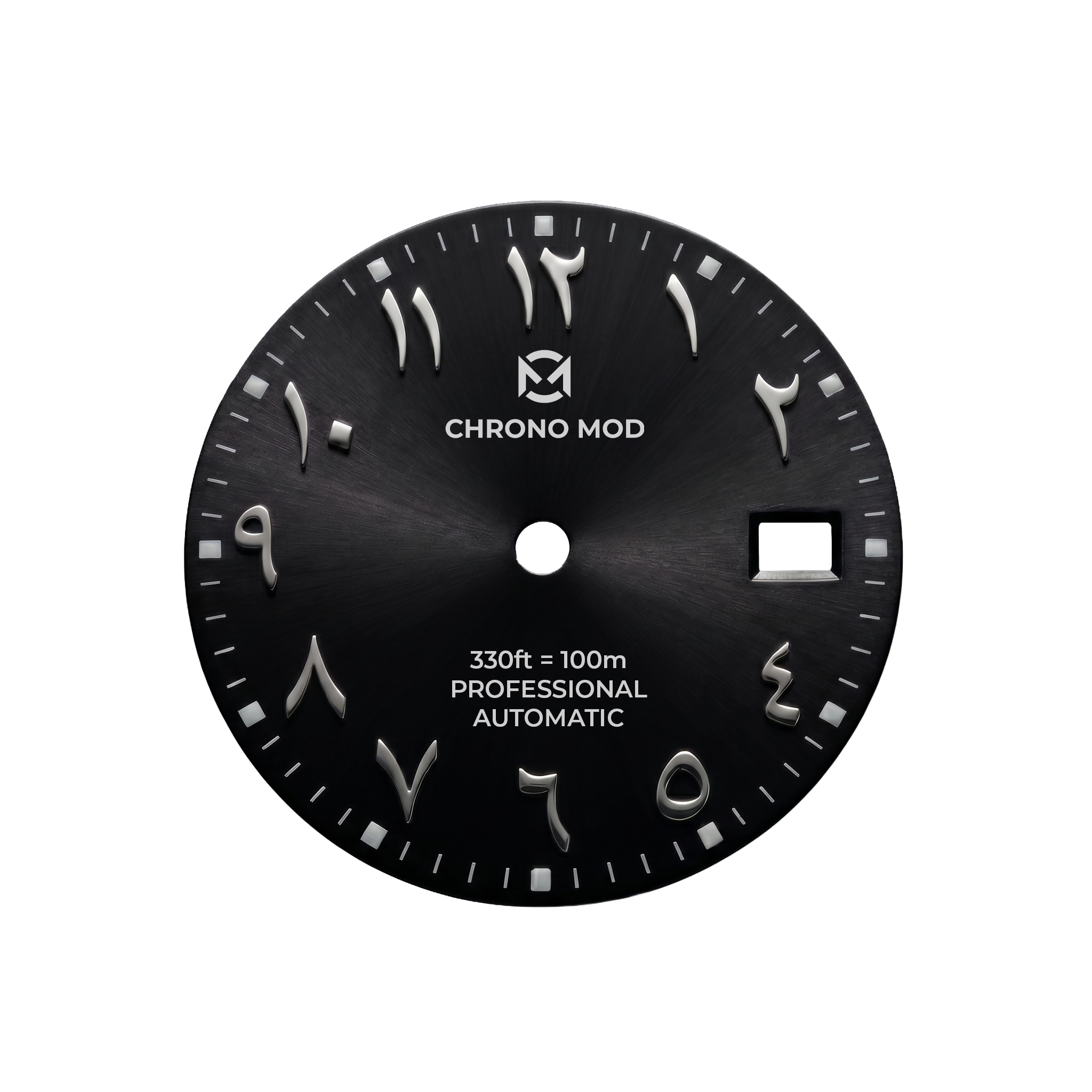 Classic Date Black Arabic Professional - the dial