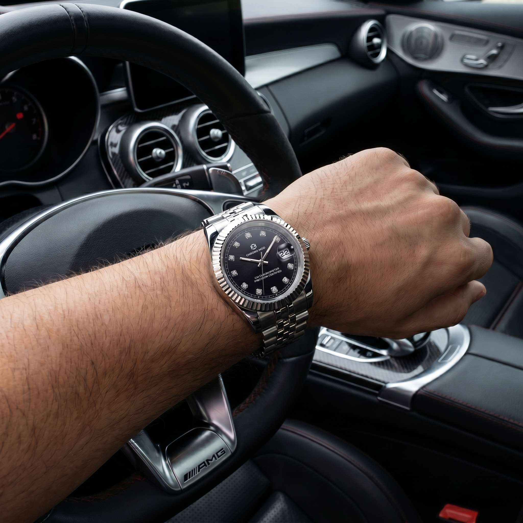 Classic Date Black Gem - wrist shot