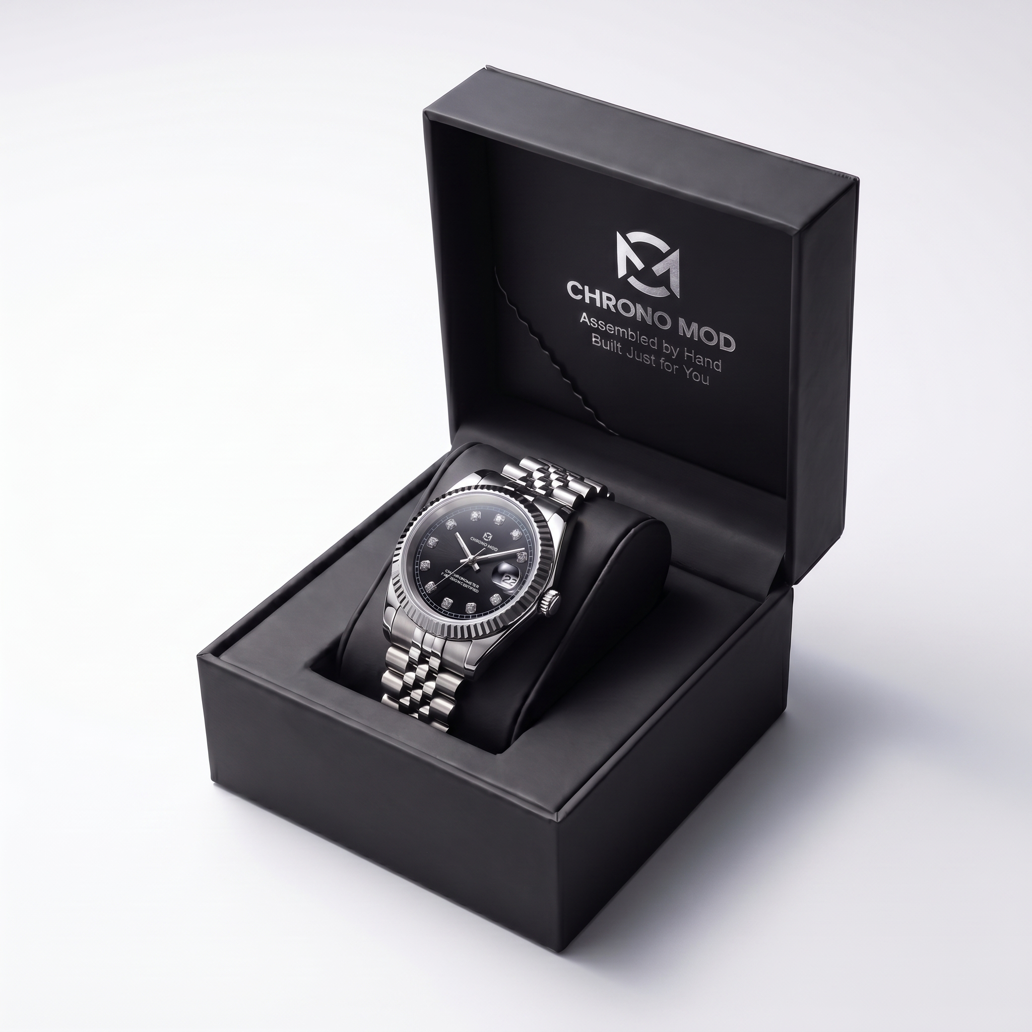 Classic Date Black Gem - watch in box
