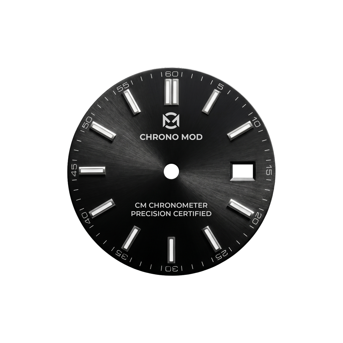 Classic Date Black Sunburst - the dial
