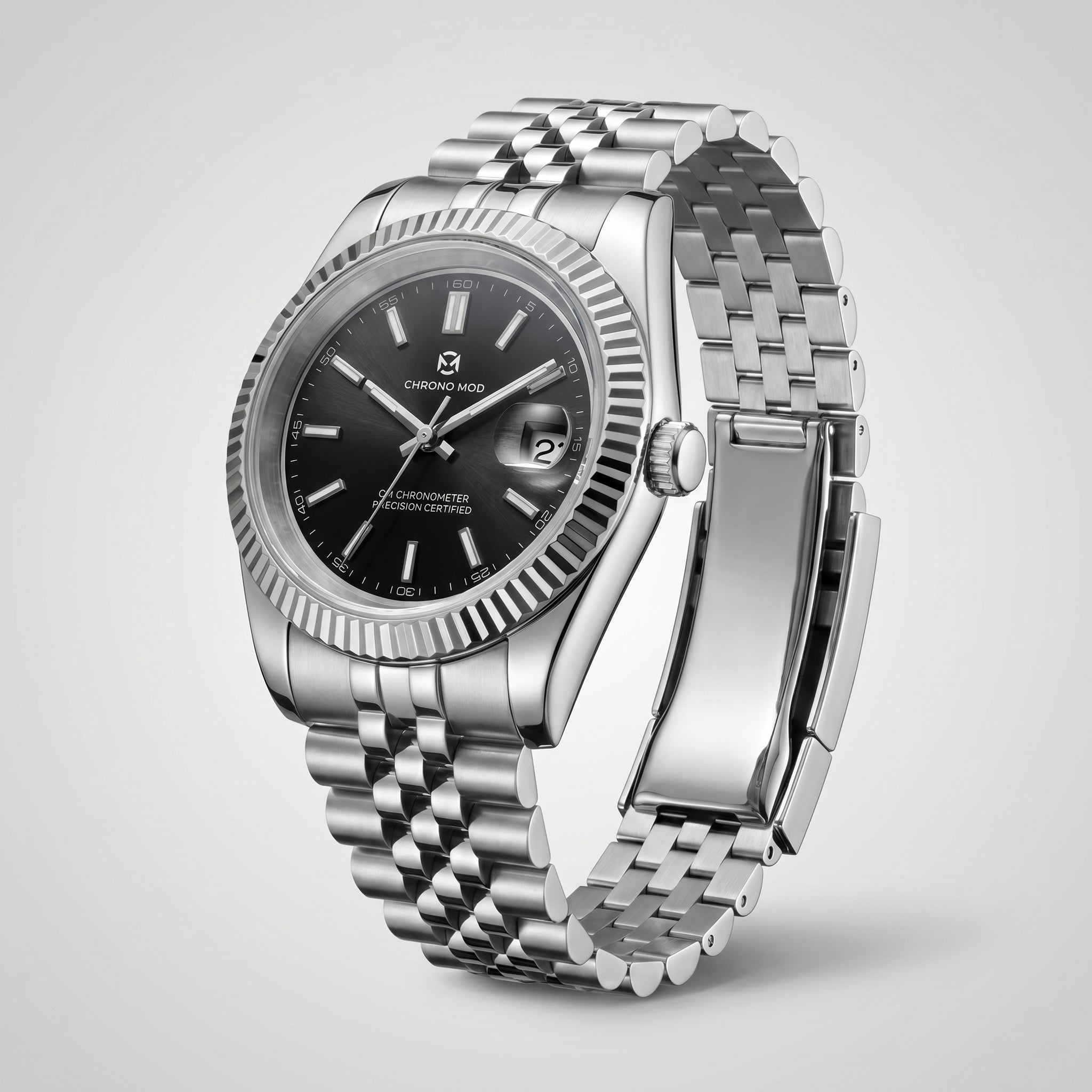 Classic Date blacksunburst - vue 3/4 studio
