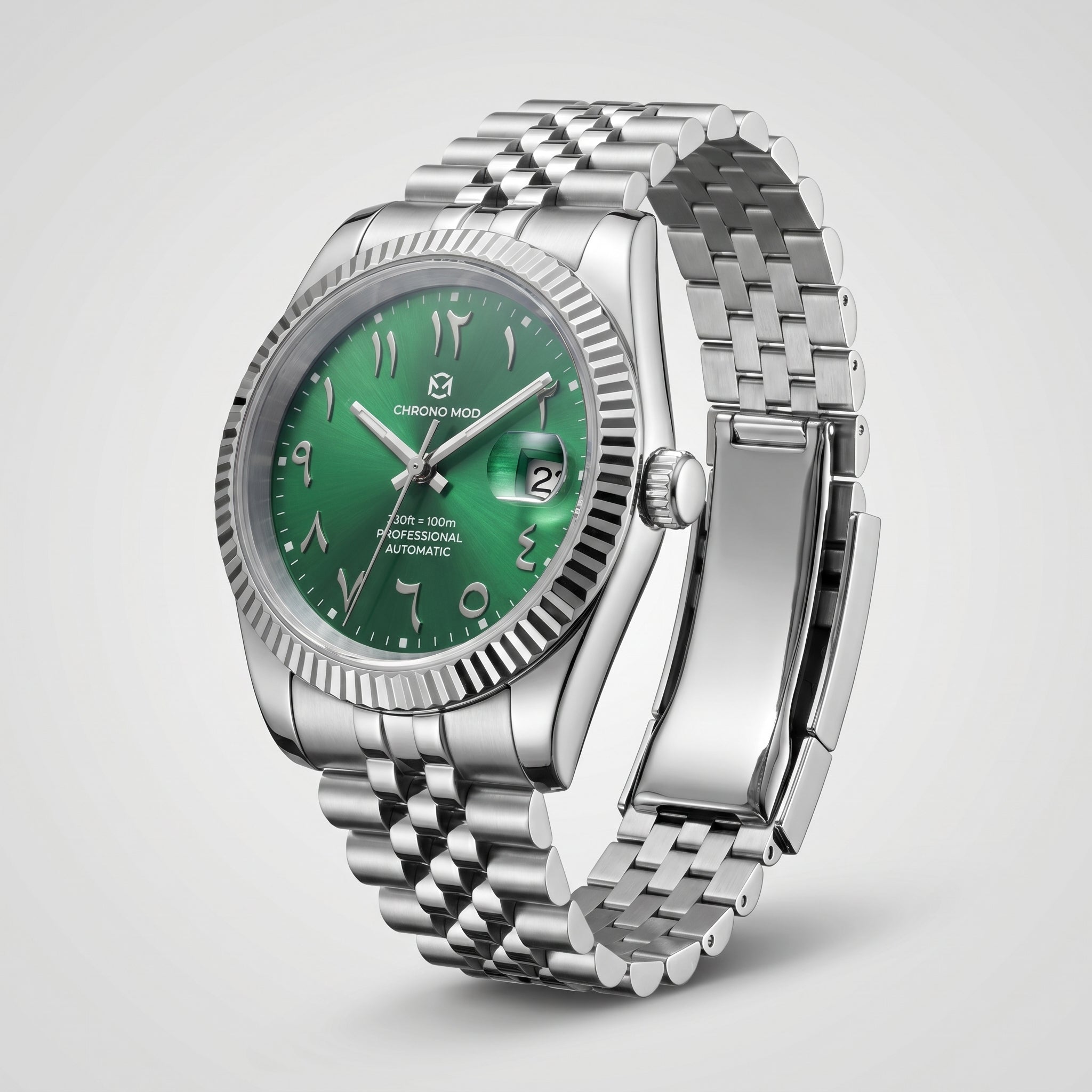 Classic Date green - vue 3/4 studio