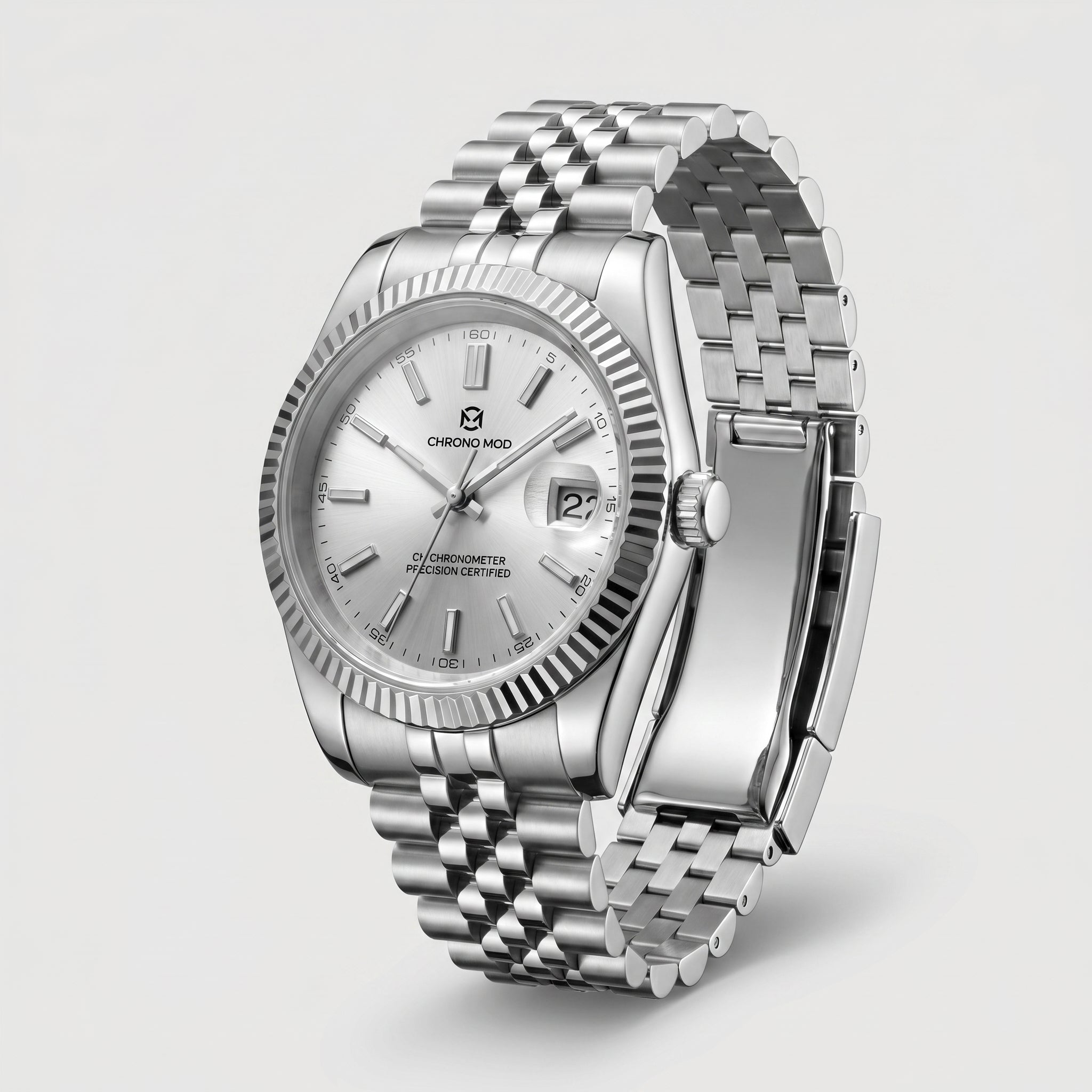 Classic Date whitesunburst - vue 3/4 studio