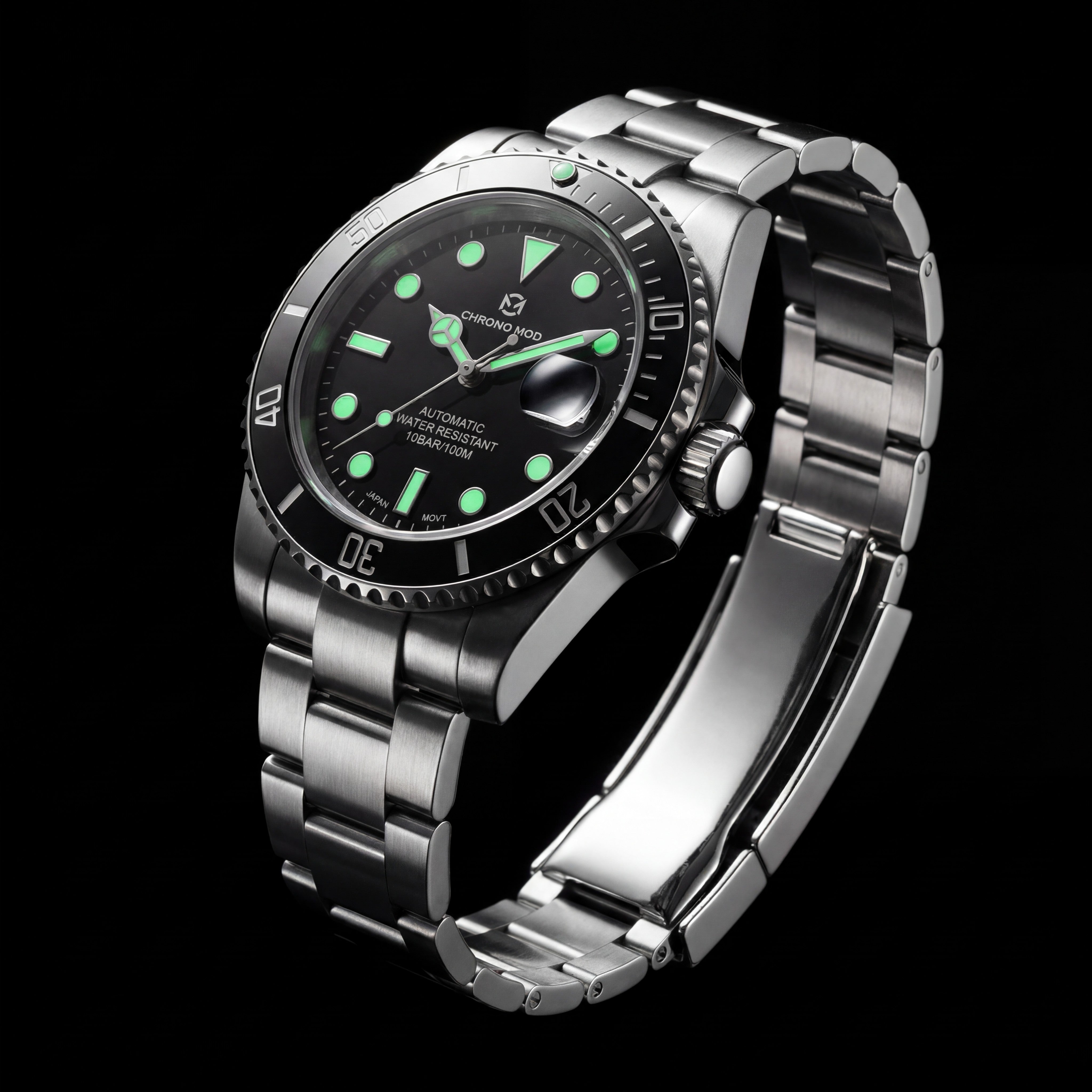 DeptMaster – Black Diver Chrono Mod