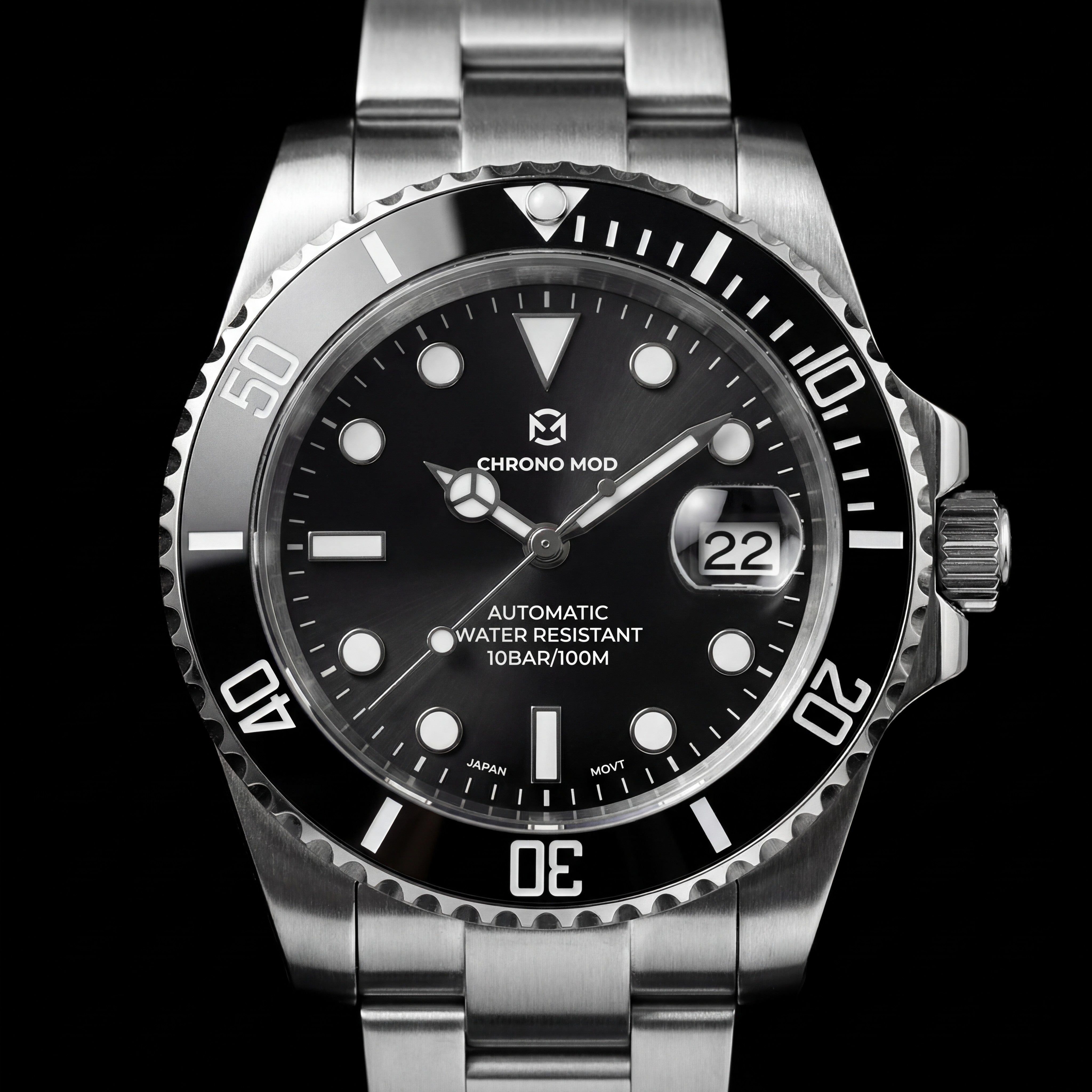 DeptMaster – Black Diver Chrono Mod