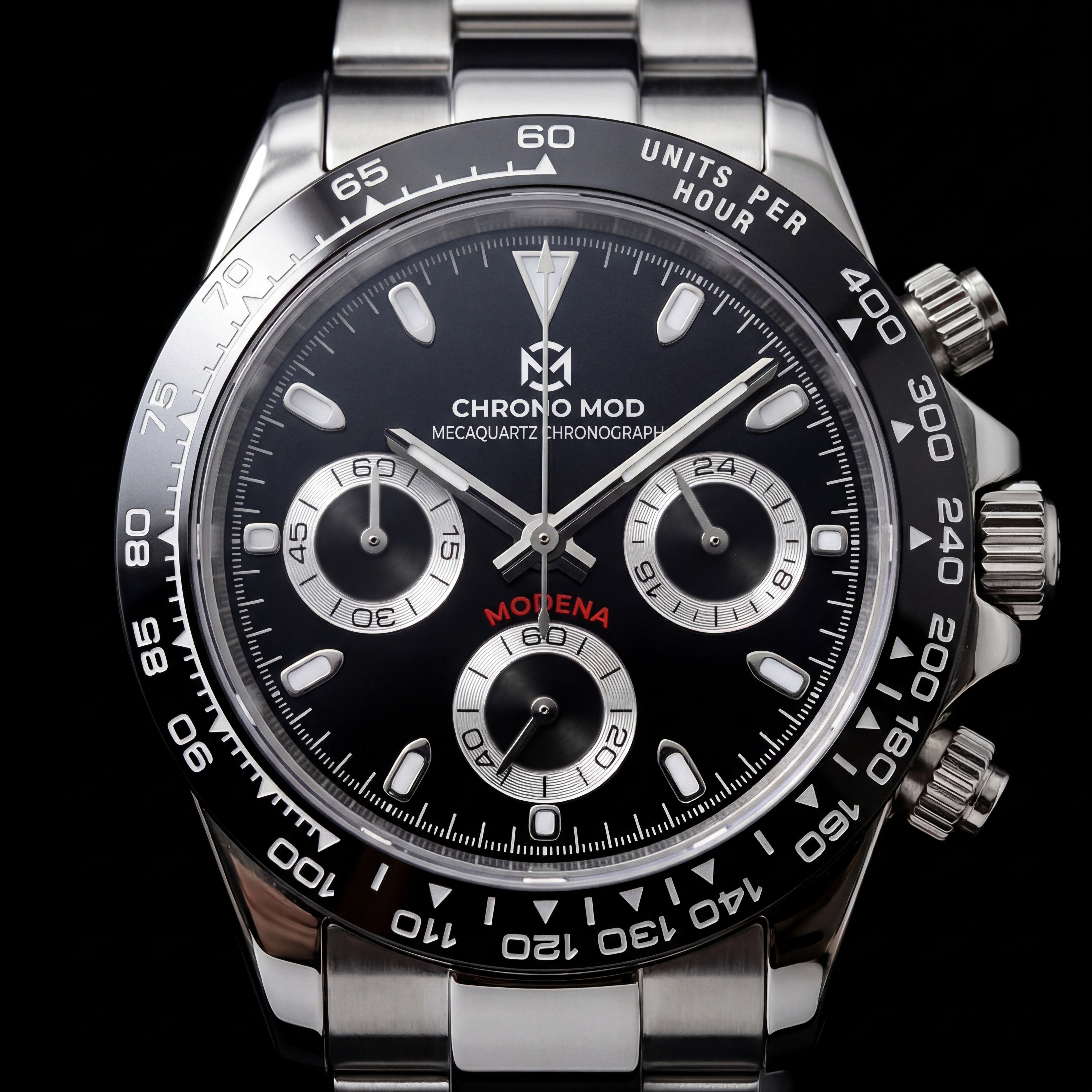 Modena – Black Chronograph Chrono Mod