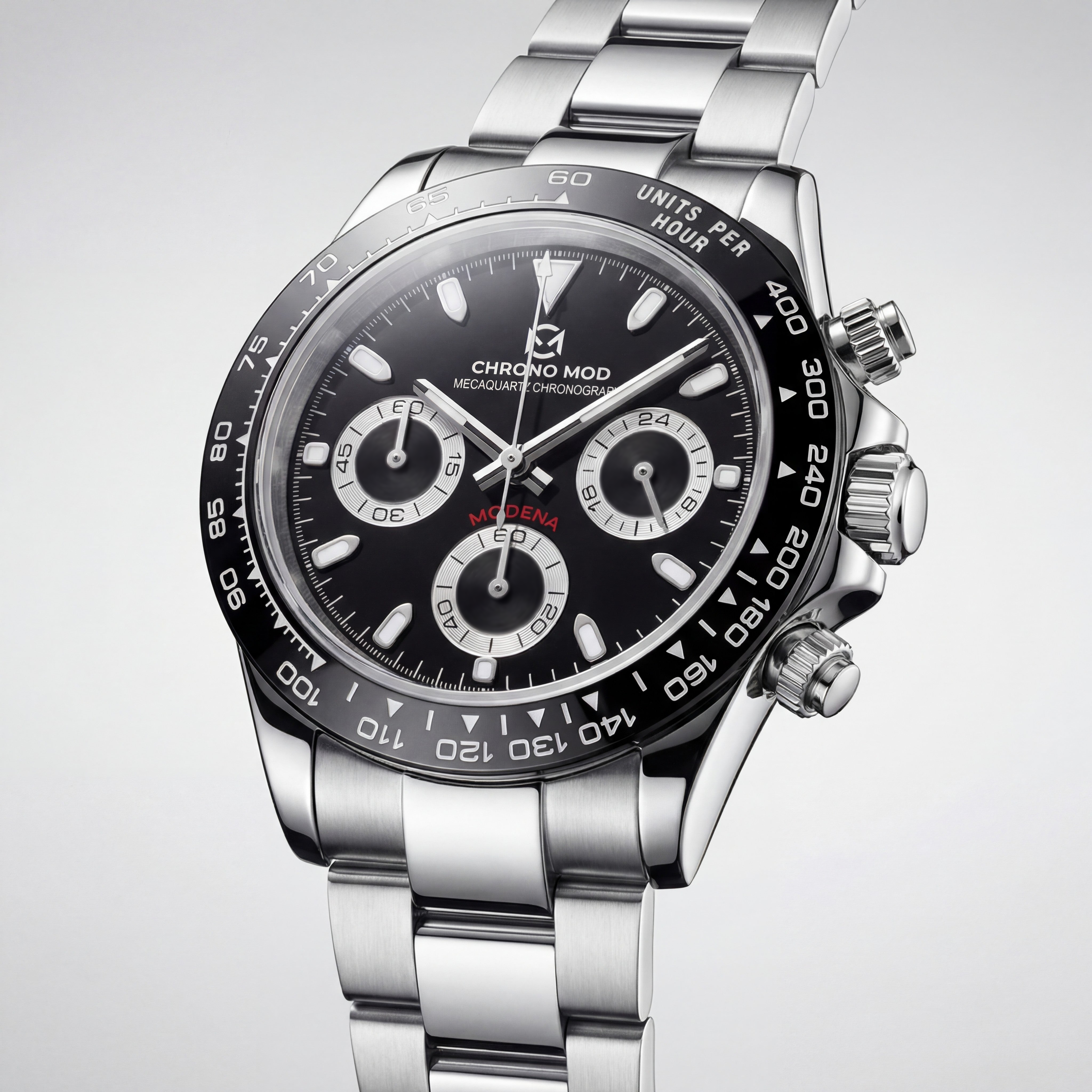 Modena – Black Chronograph Chrono Mod