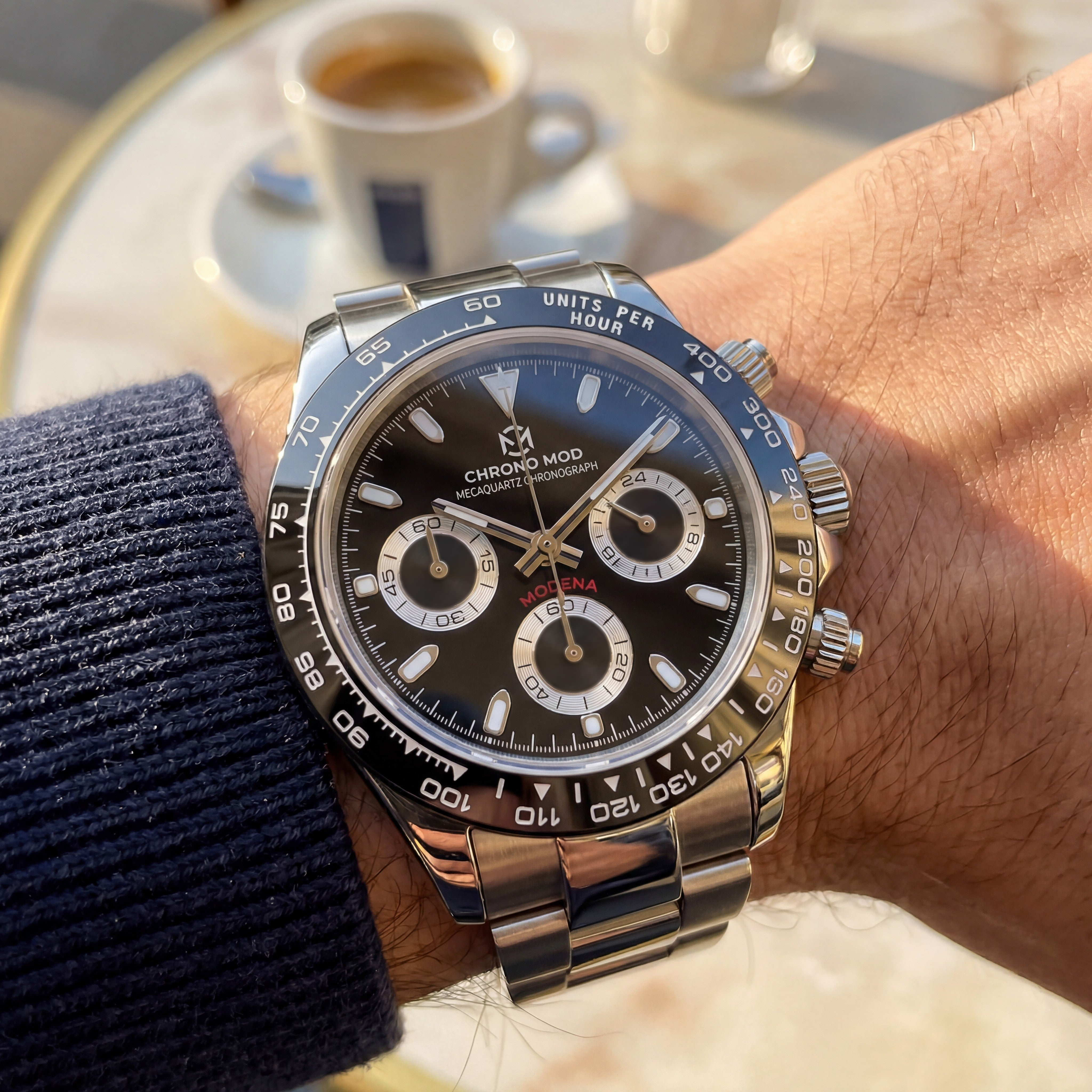 Modena – Black Chronograph Chrono Mod