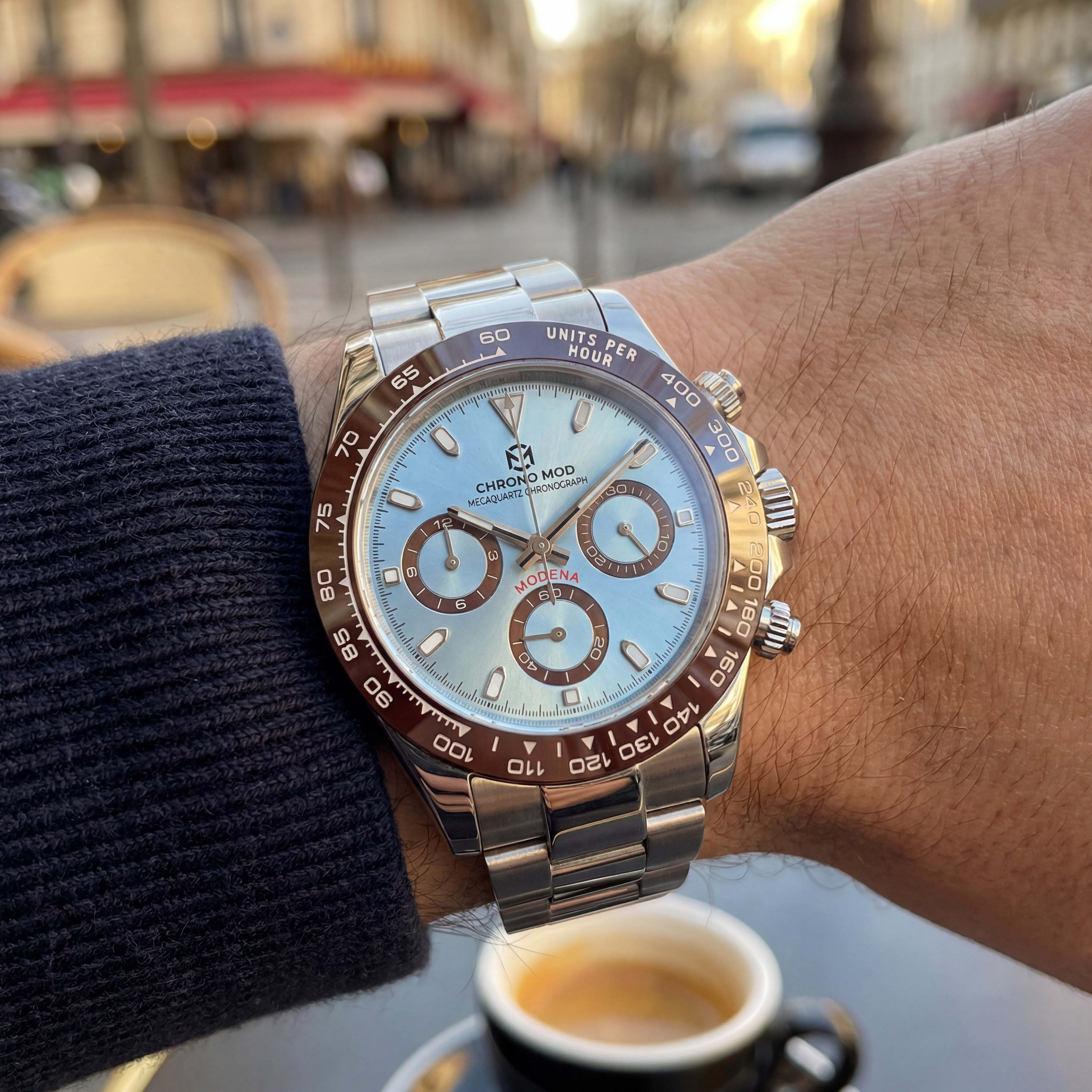 Modena – Platinum Chronograph Chrono Mod