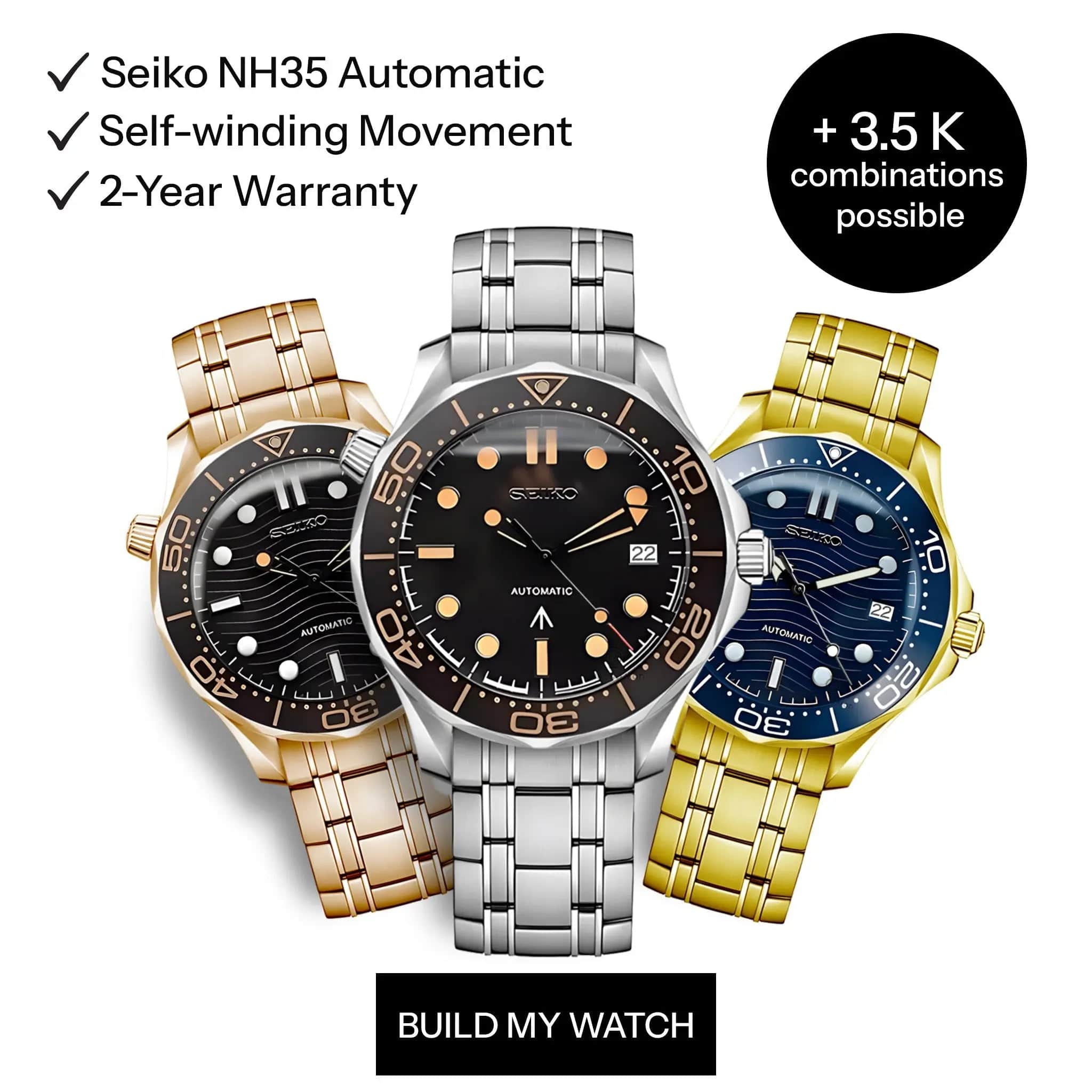Customize My Seiko Mod Seamaster Chrono Mod