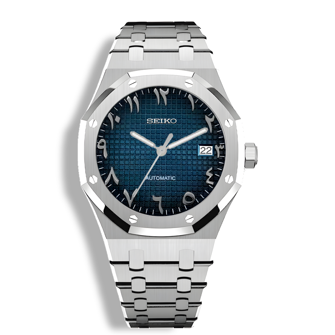 Seiko Mod Royal Oak Arabe | Bleu