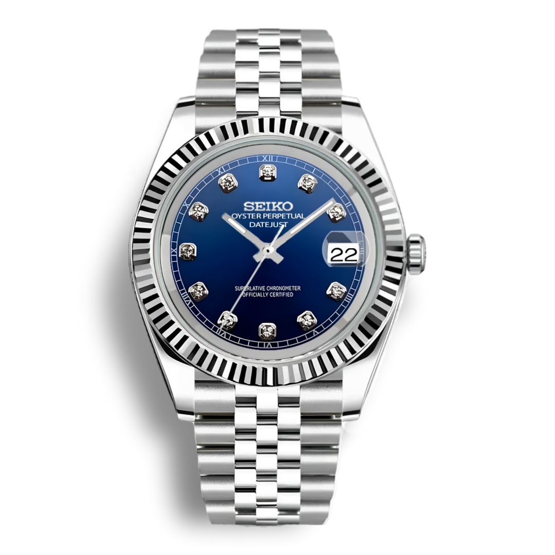 Seiko Mod Datejust Gem | Bleu