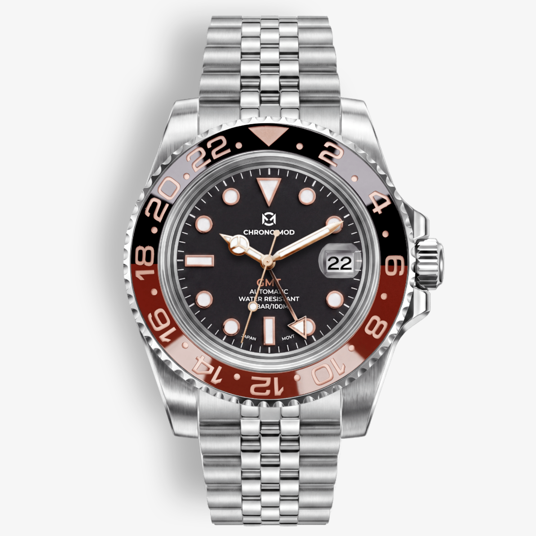 GMT Dual-Time Rootbeer – Rose Gold