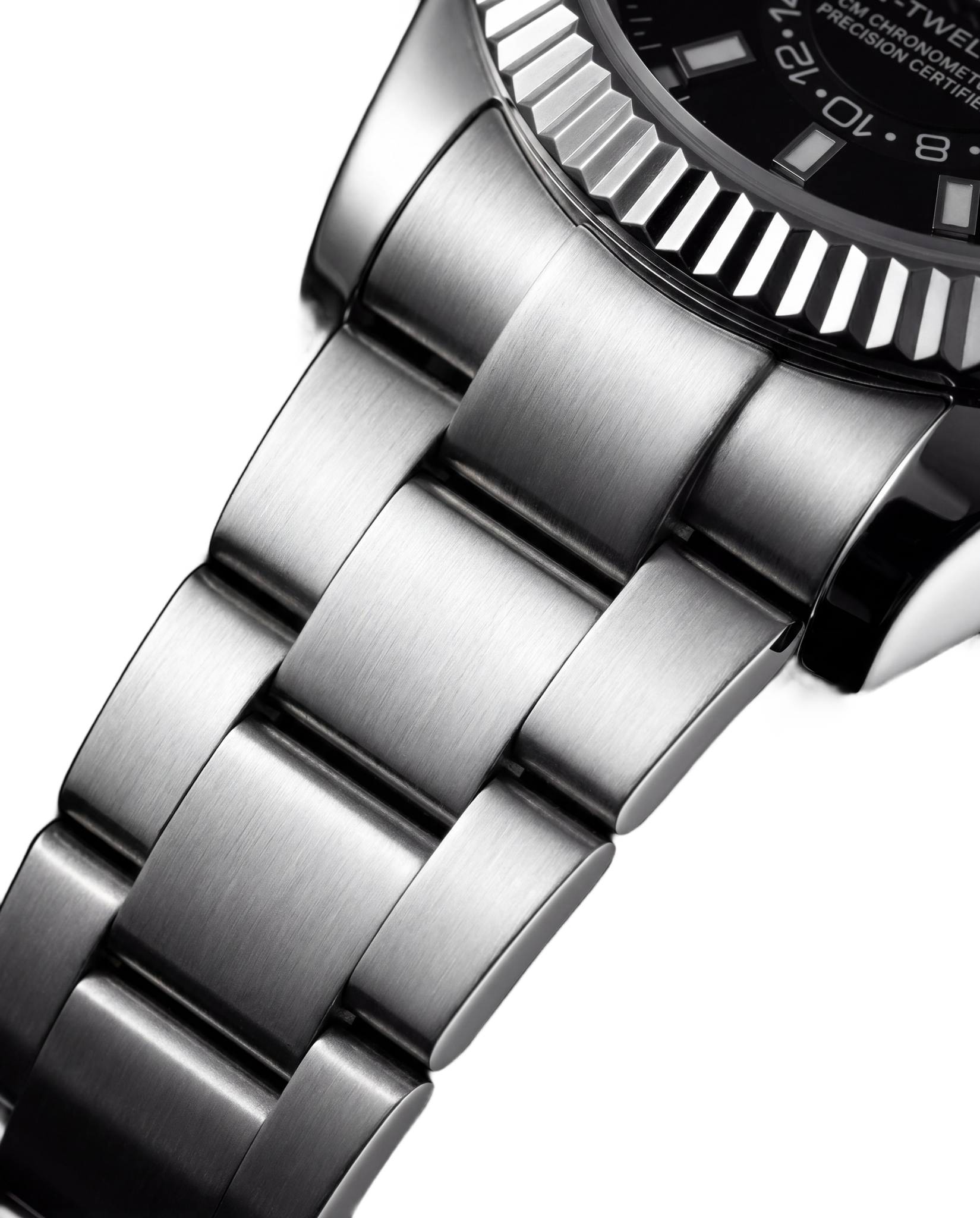 story bracelet transparent - oyster steel Black Sky-Dweller