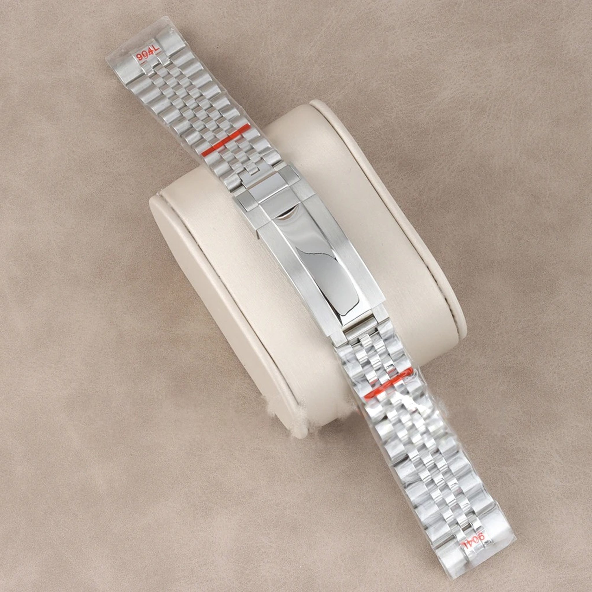 Jubilee bracelet in 904L stainless steel, silver, five-link with folding clasp